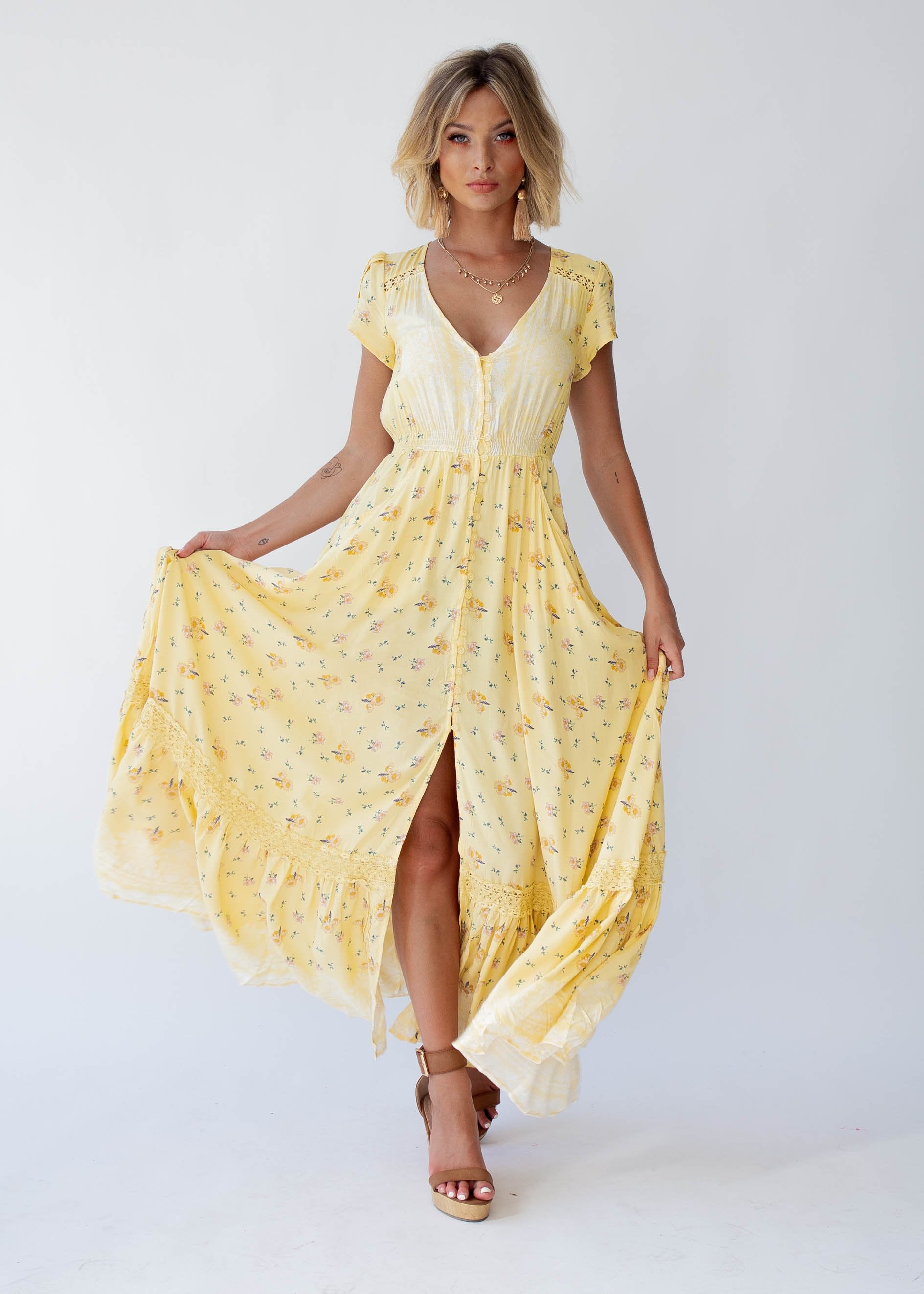 Carmen Maxi Dress - Limencello