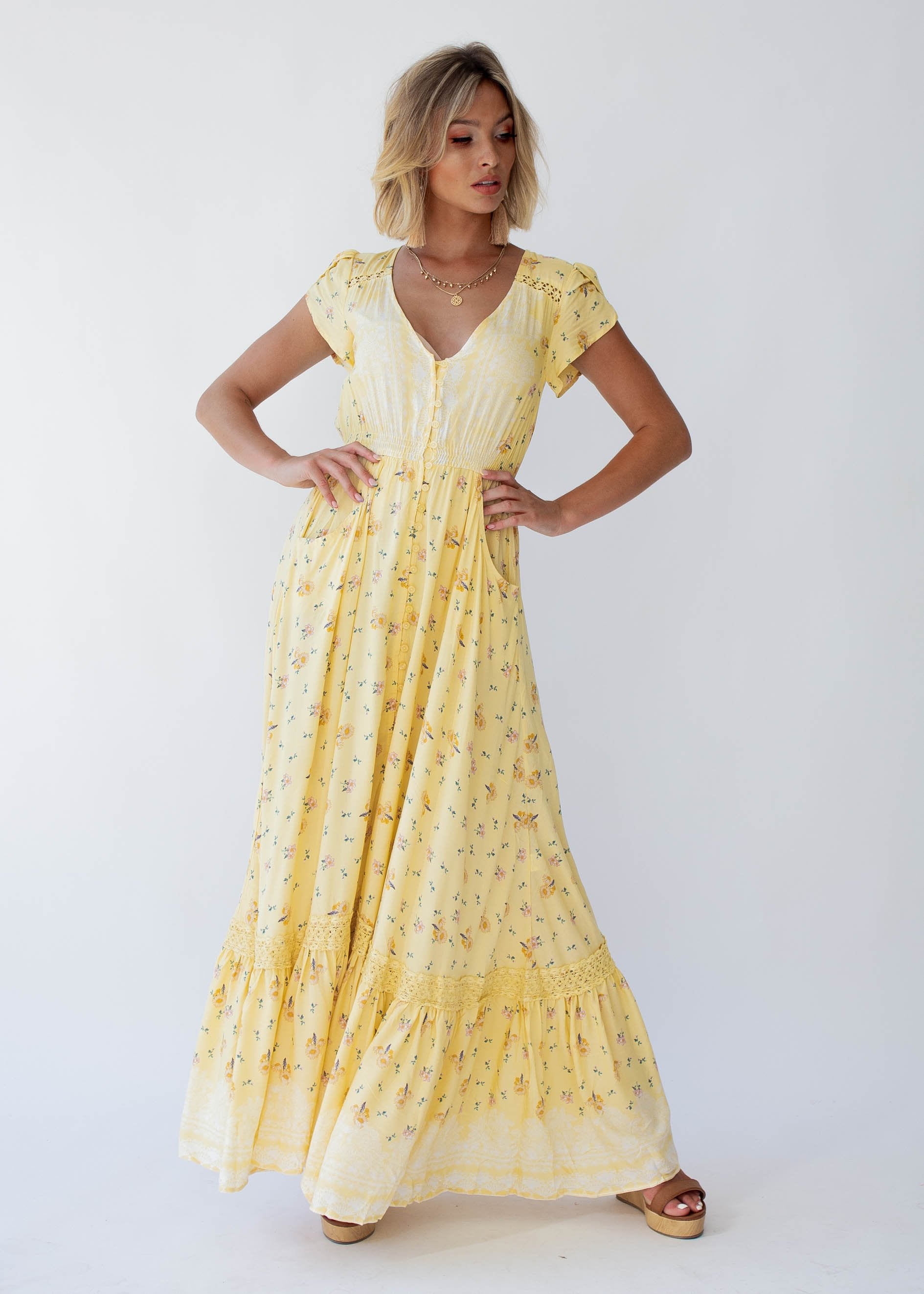 Carmen Maxi Dress - Limencello