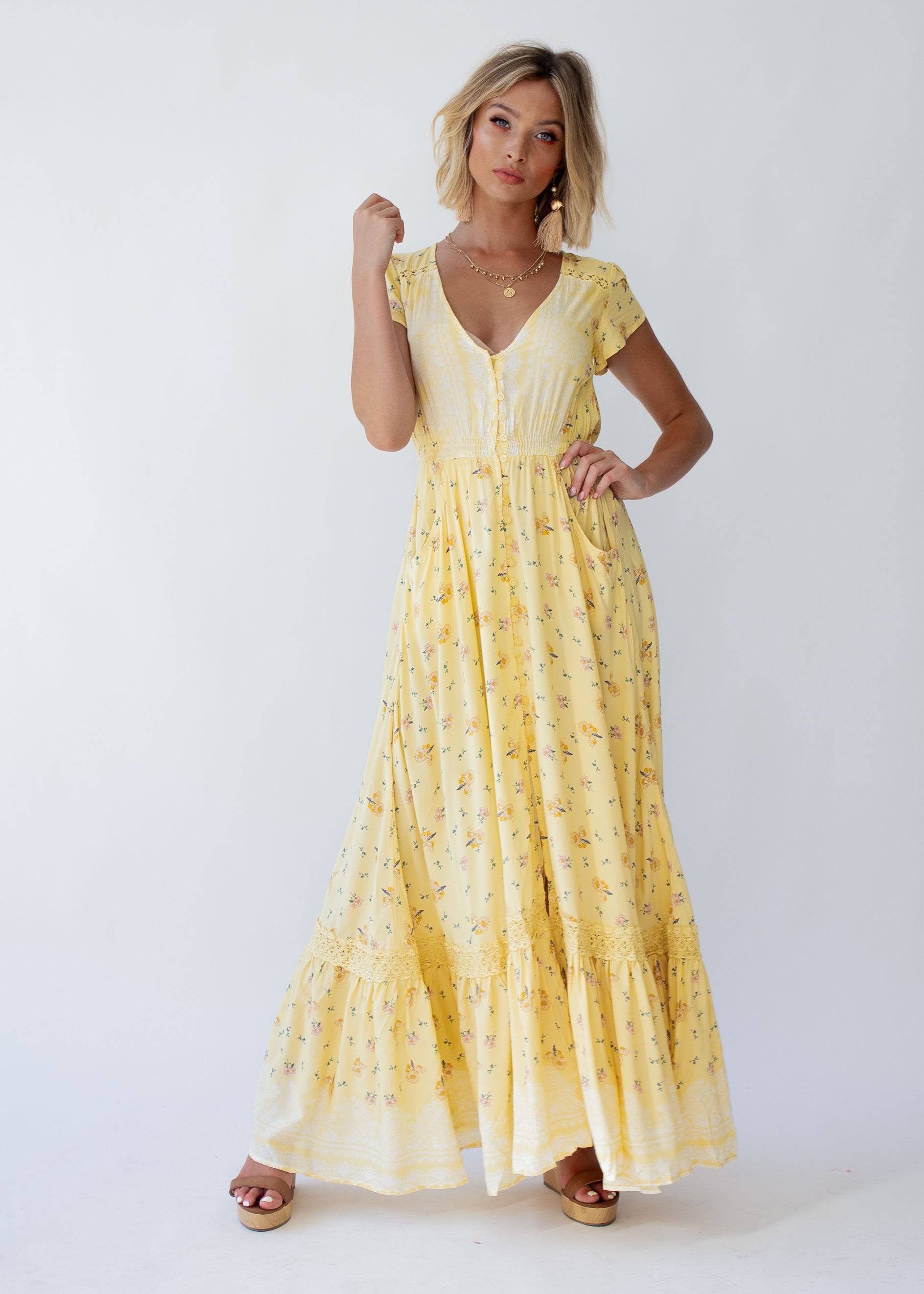Carmen Maxi Dress - Limencello