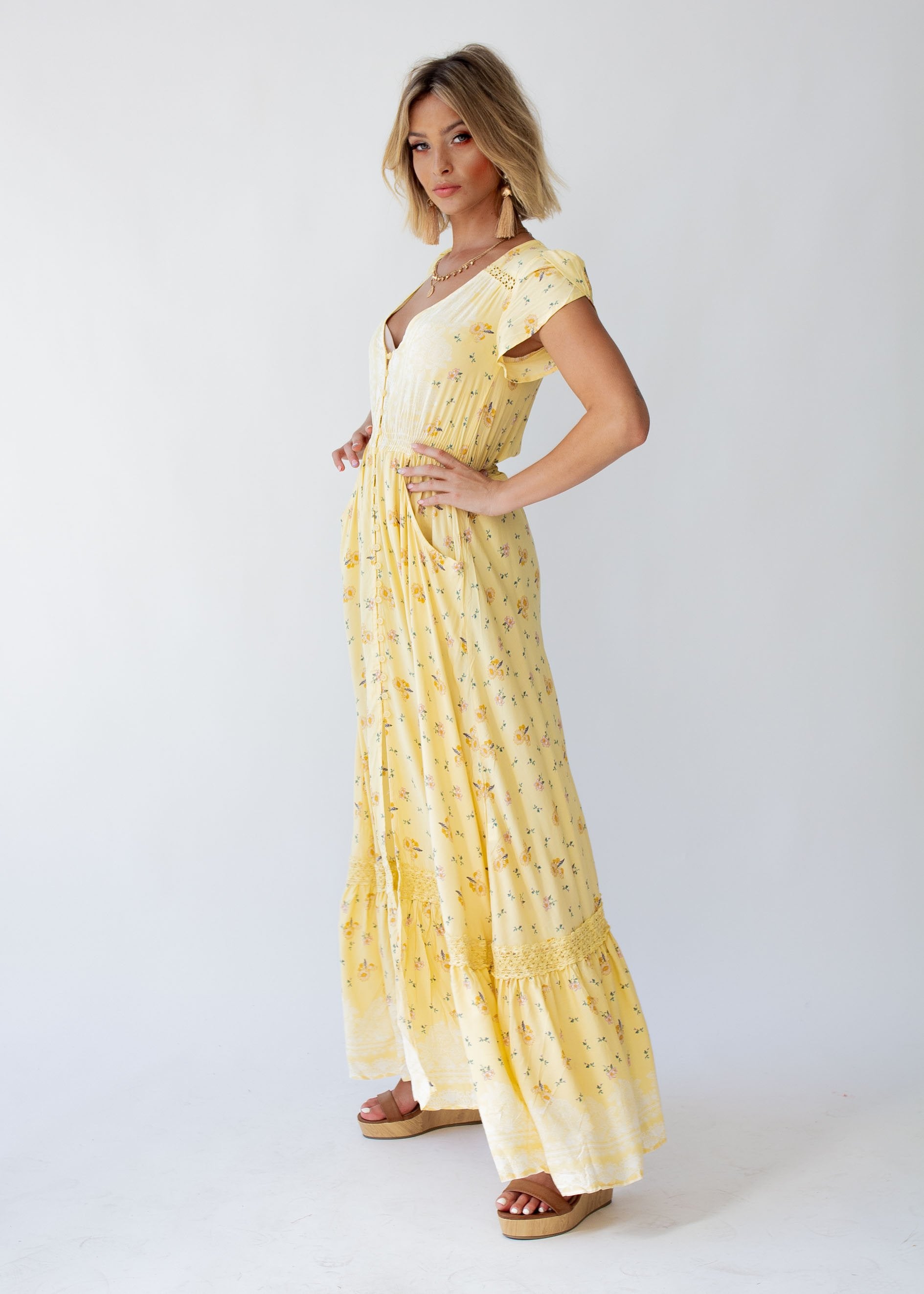 Carmen Maxi Dress - Limencello