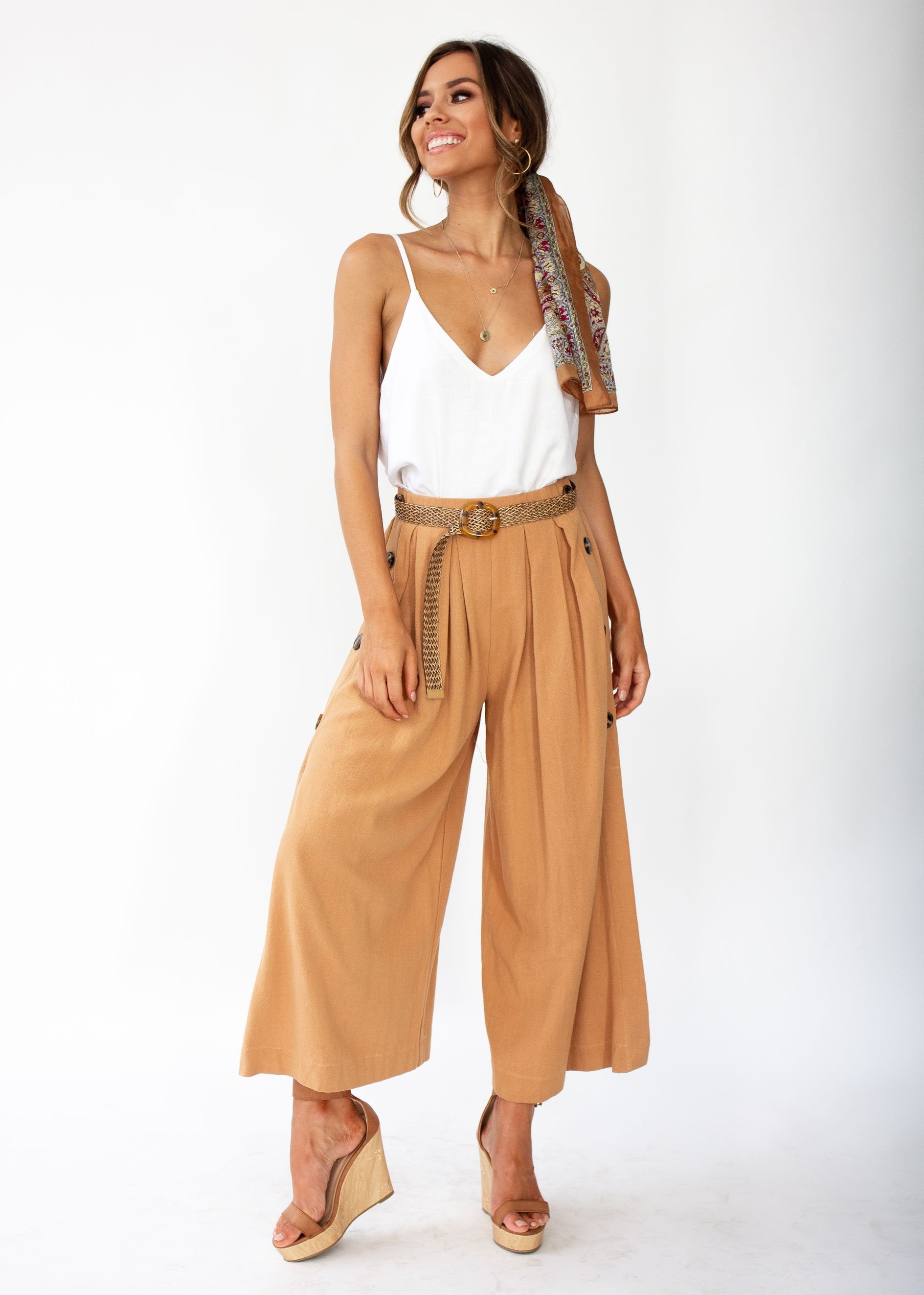 Women's Brooklyn Culottes - Camel