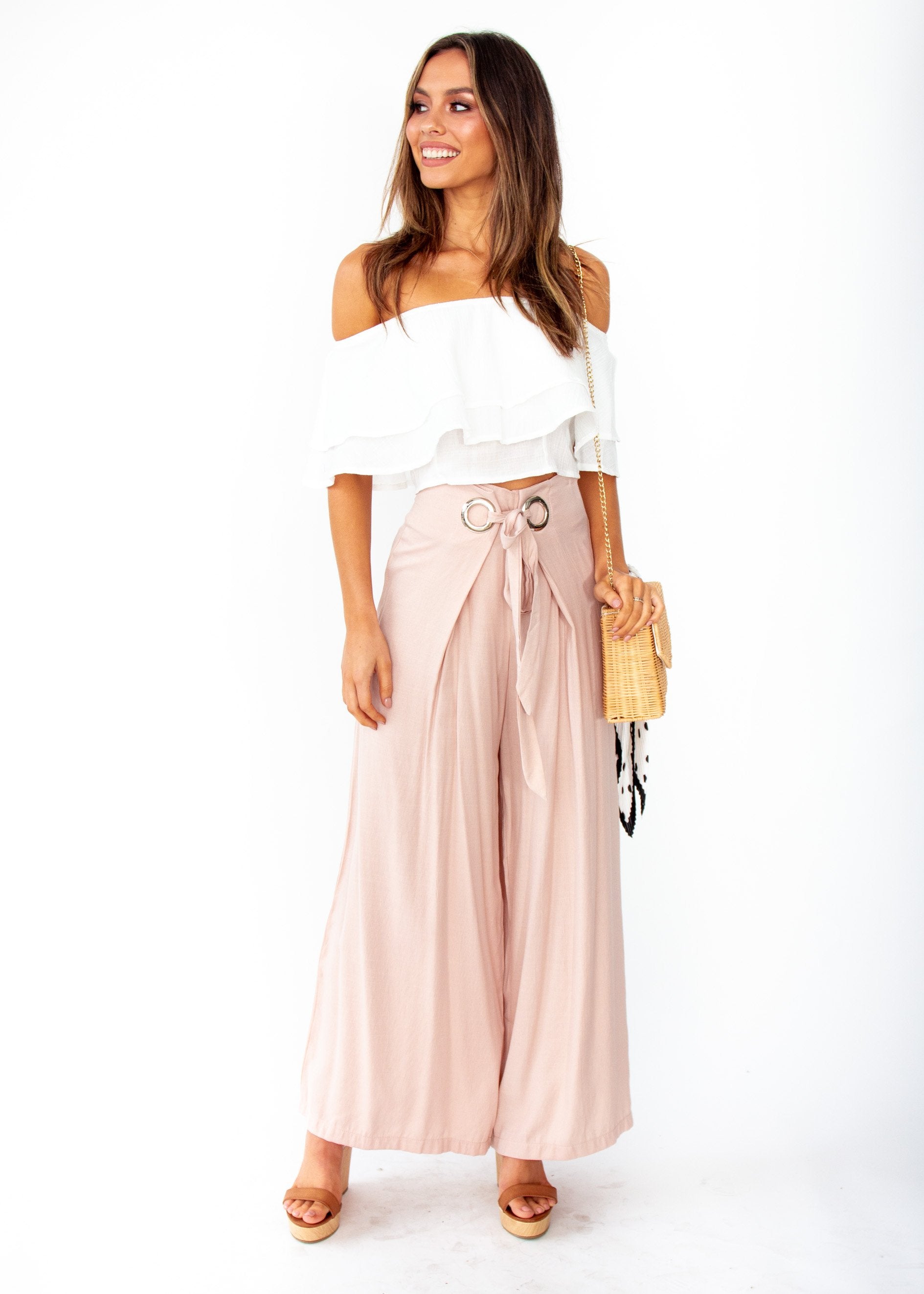 Undertow Strapless Crop - Ivory