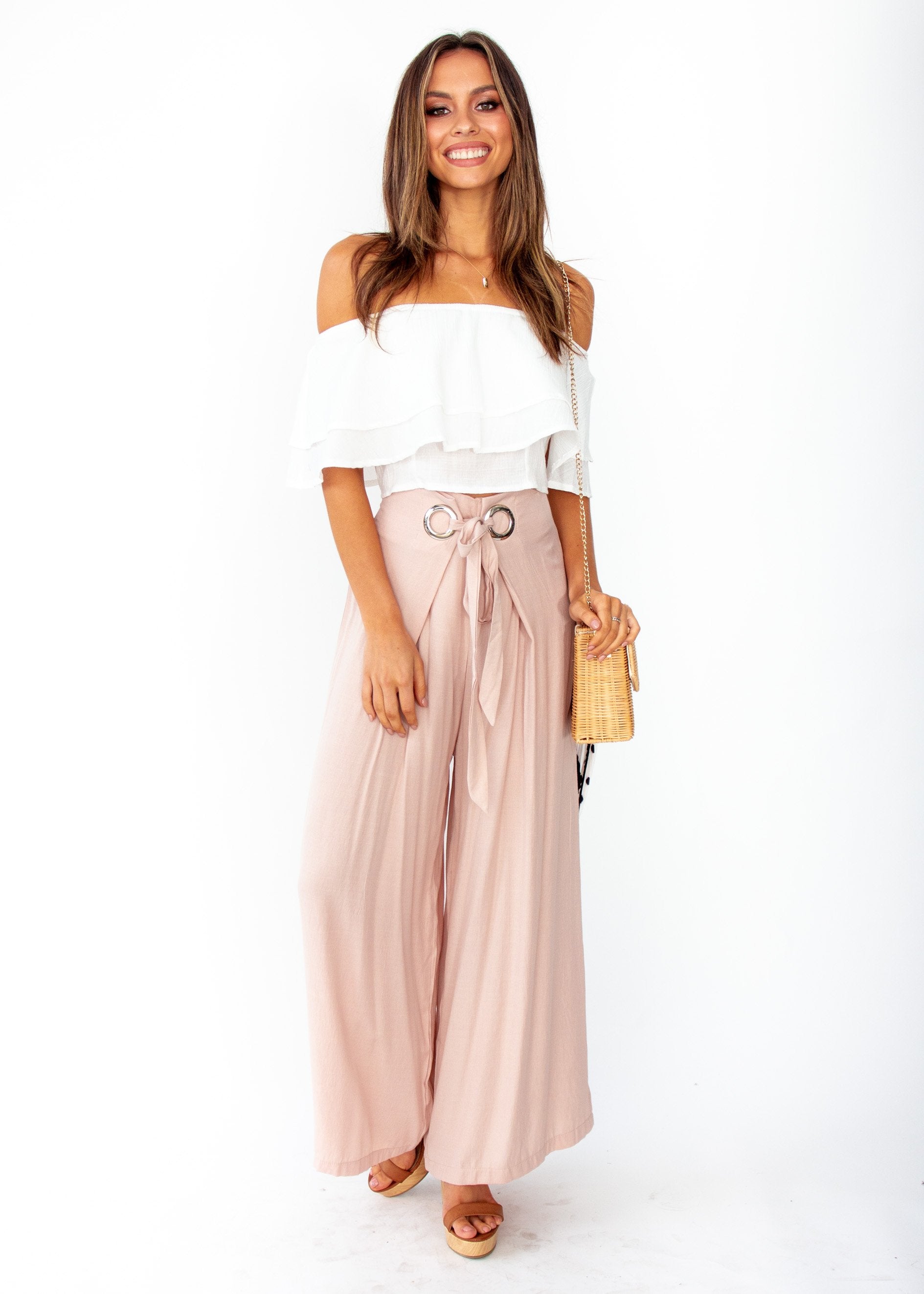 Undertow Strapless Crop - Ivory