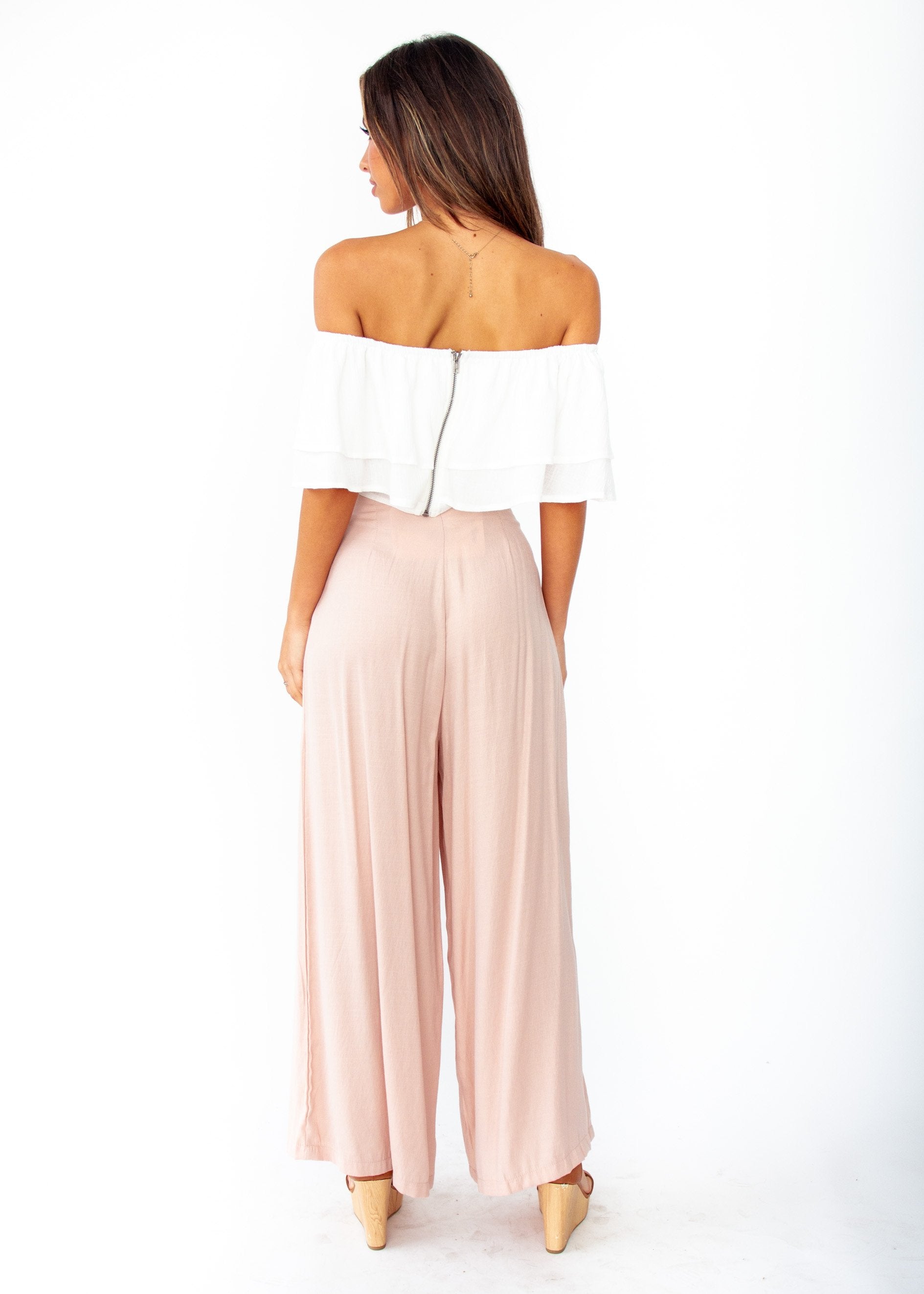 Undertow Strapless Crop - Ivory