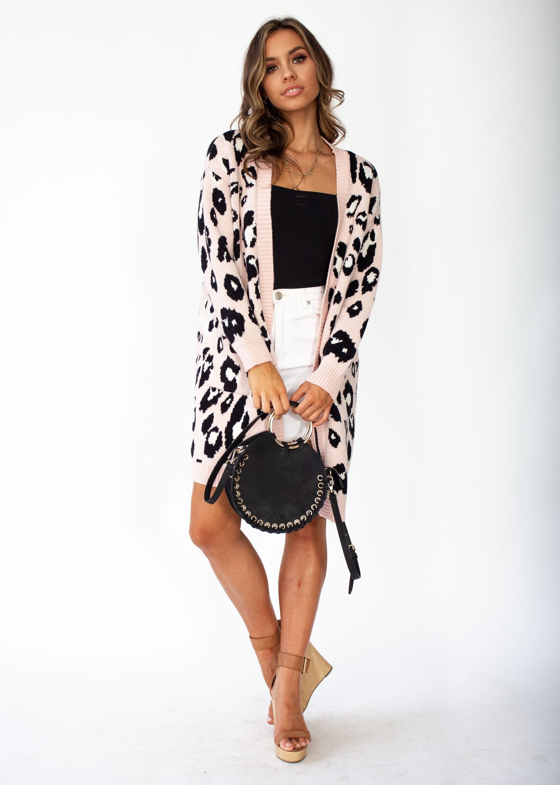 Come Alive Cardi - Blush Leopard