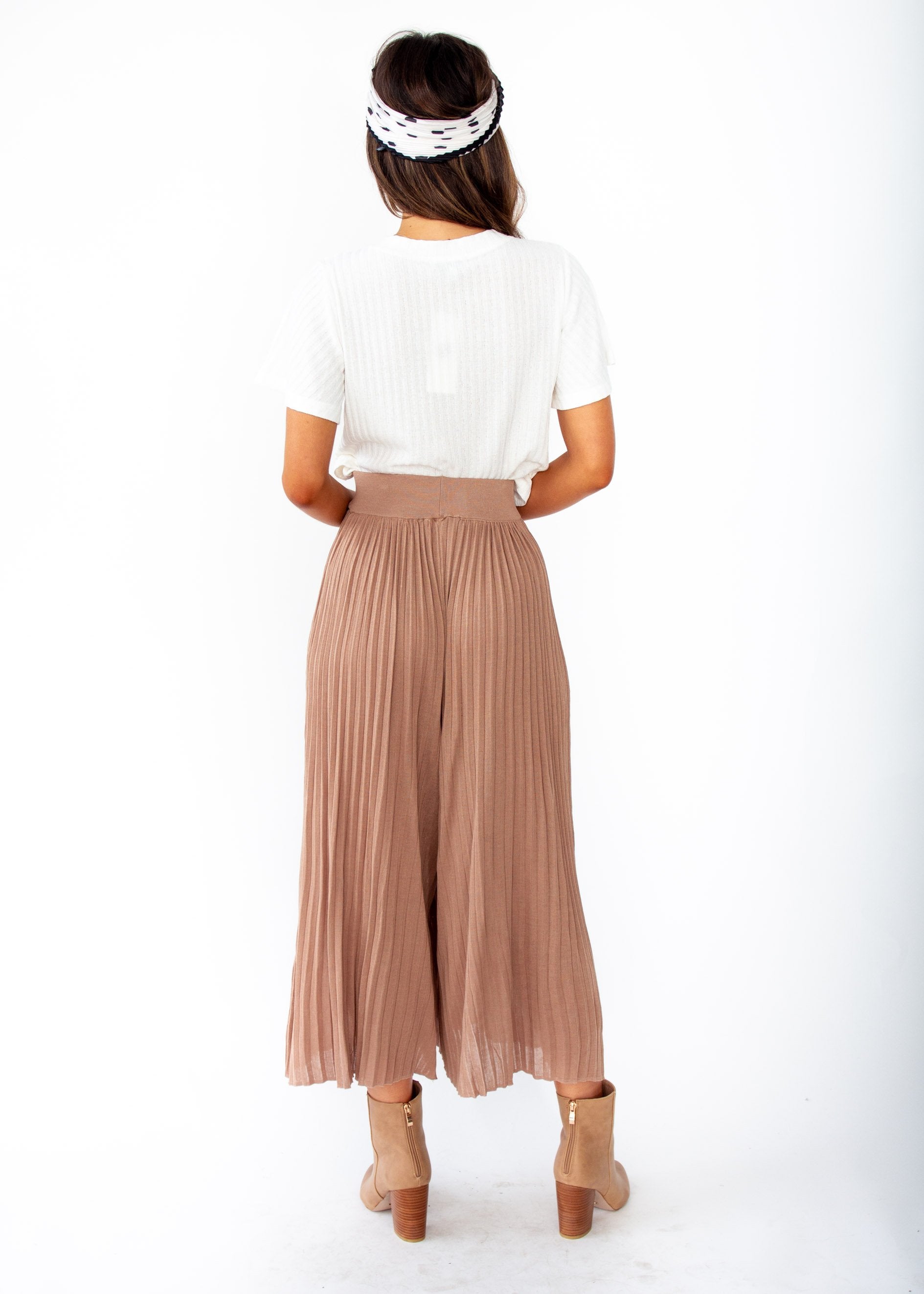 Wintercrest Knit Culottes - Mocha
