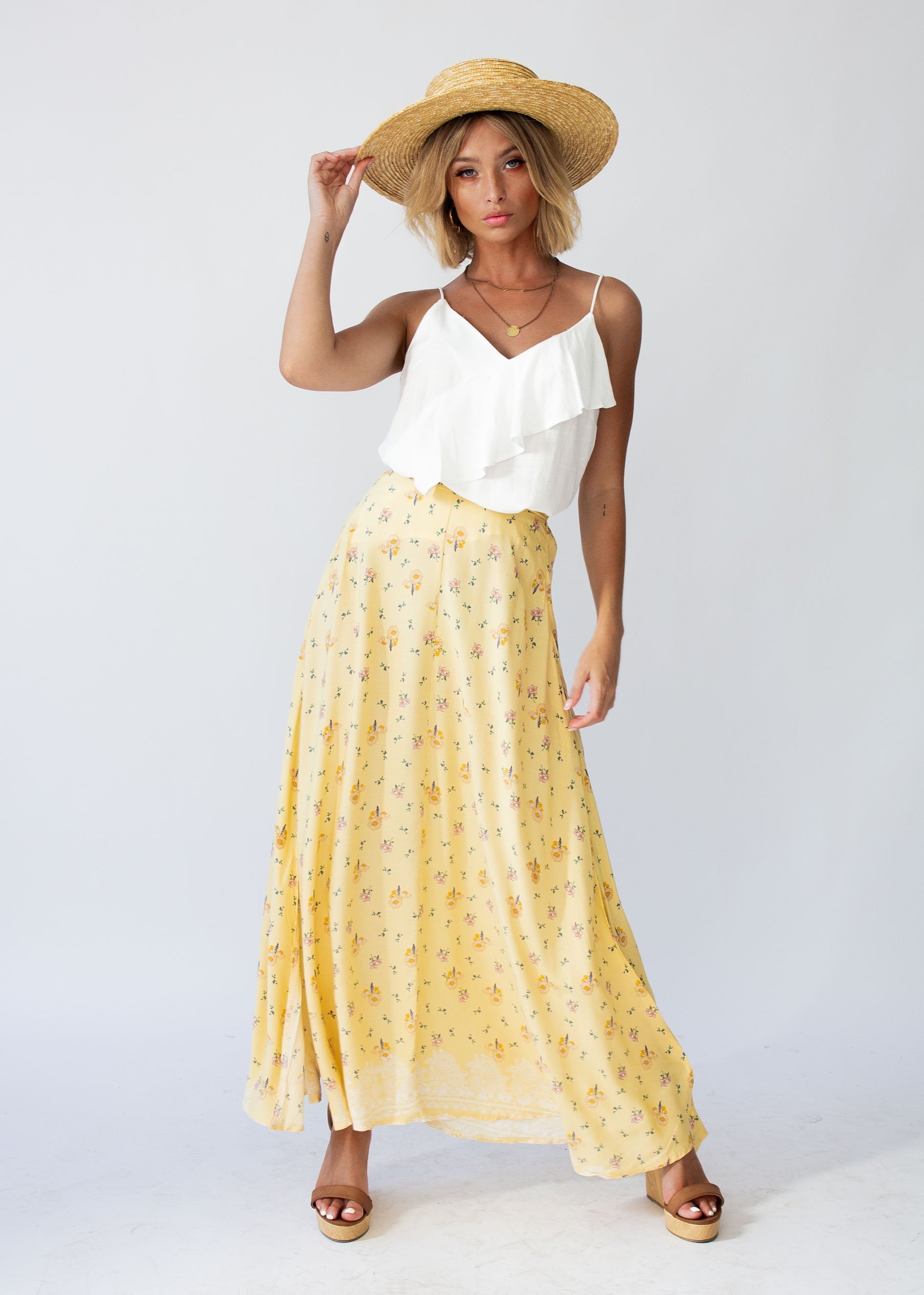 Rocky Maxi Skirt - Limencello