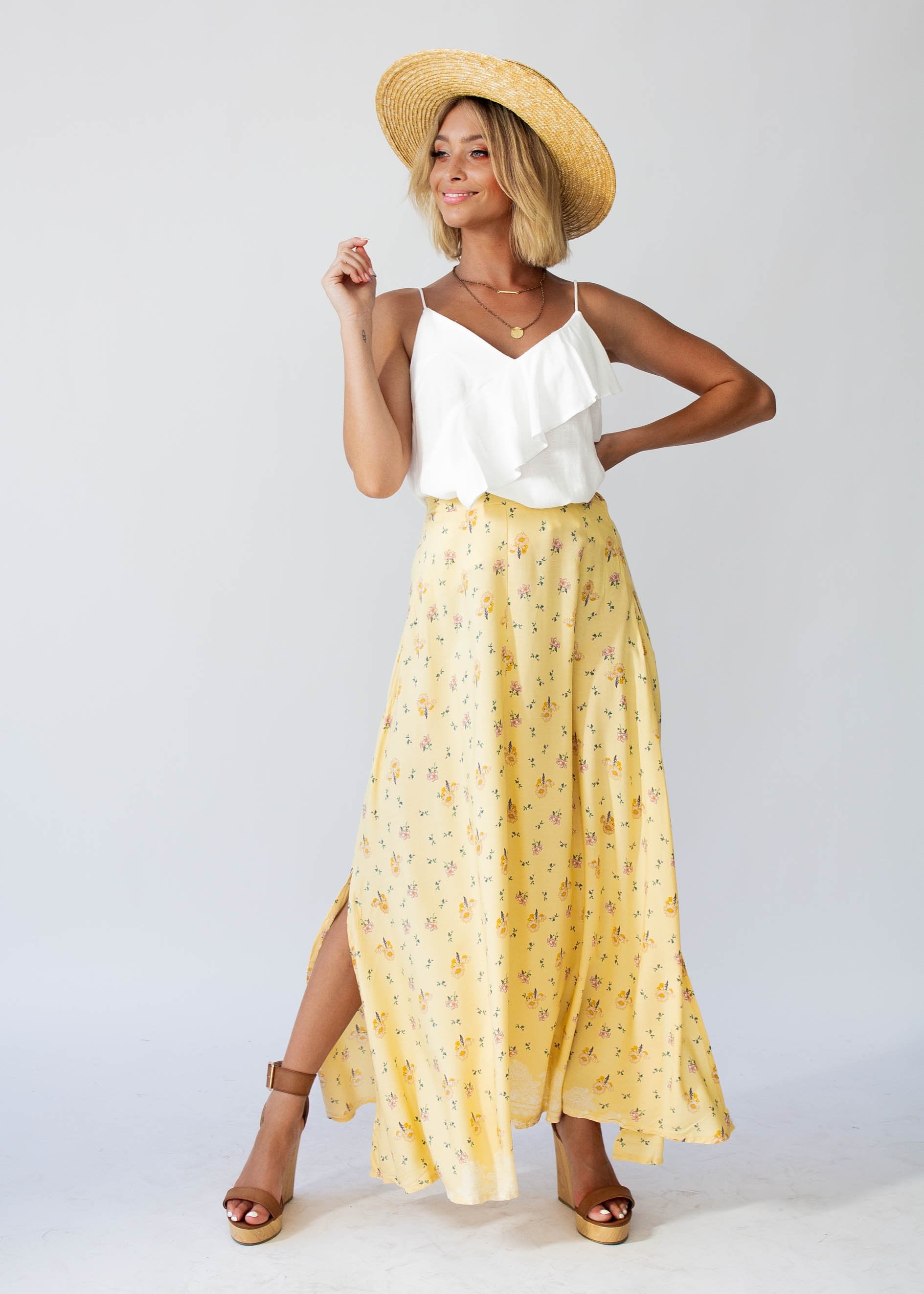 Rocky Maxi Skirt - Limencello
