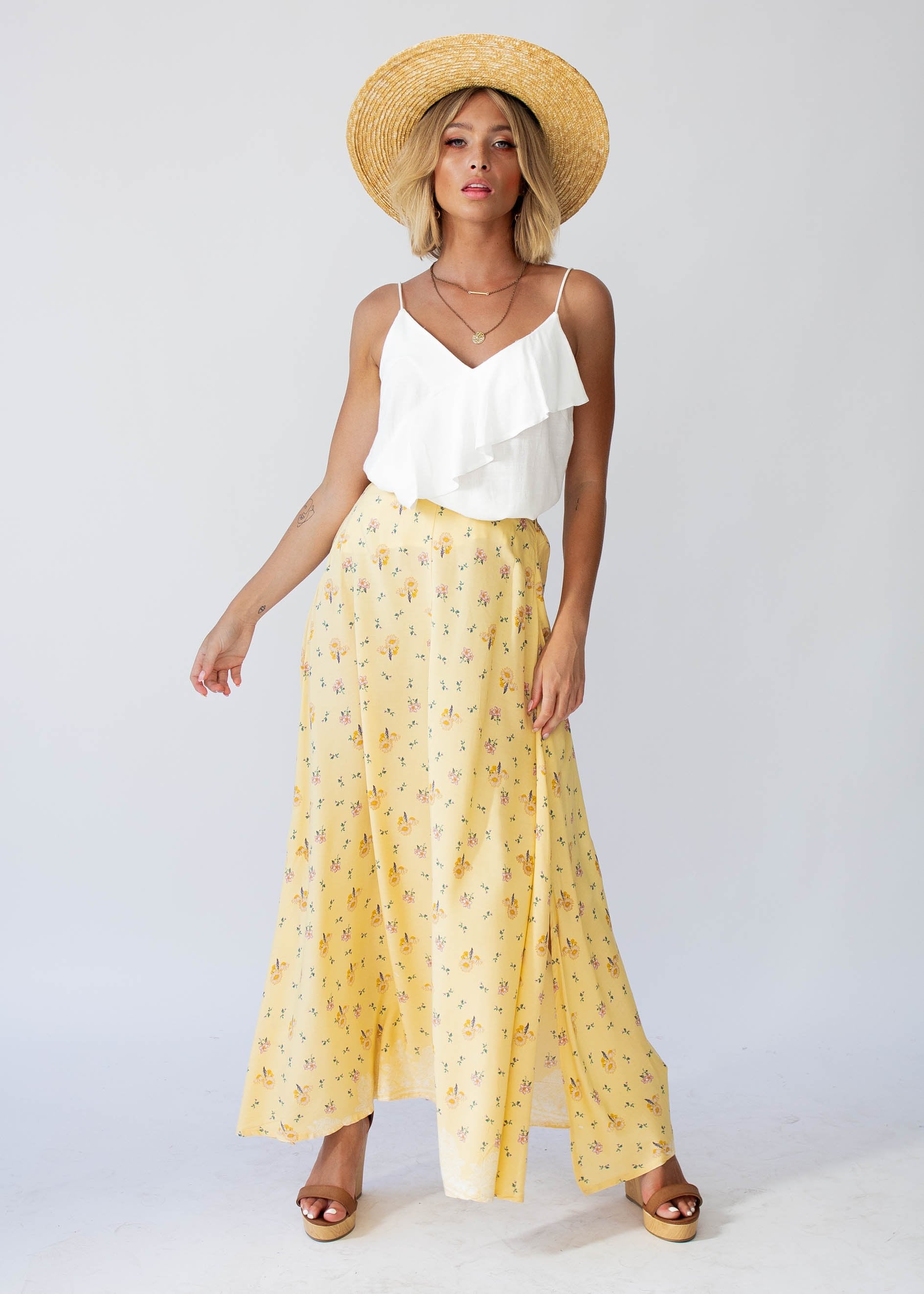 Rocky Maxi Skirt - Limencello