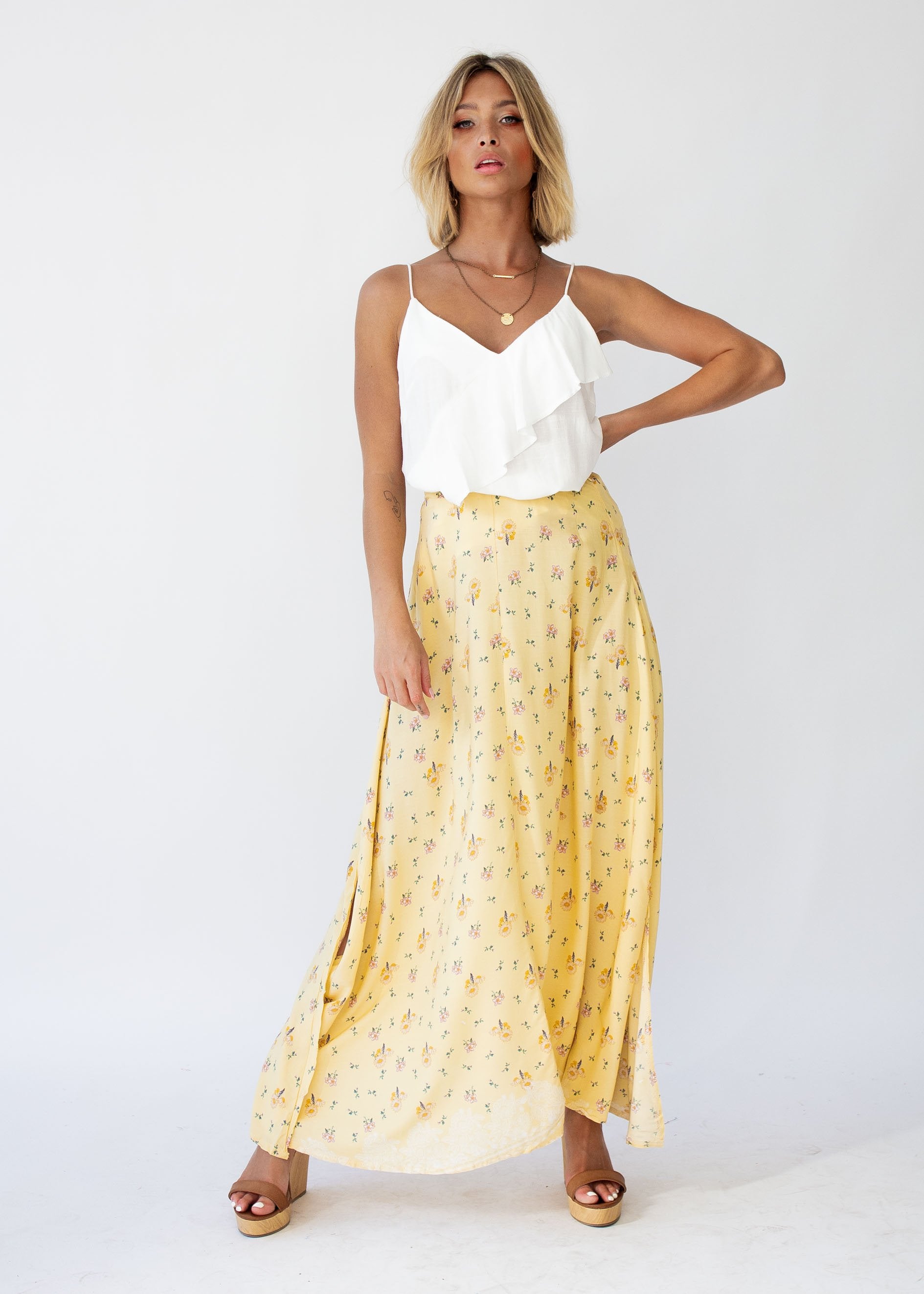 Rocky Maxi Skirt - Limencello