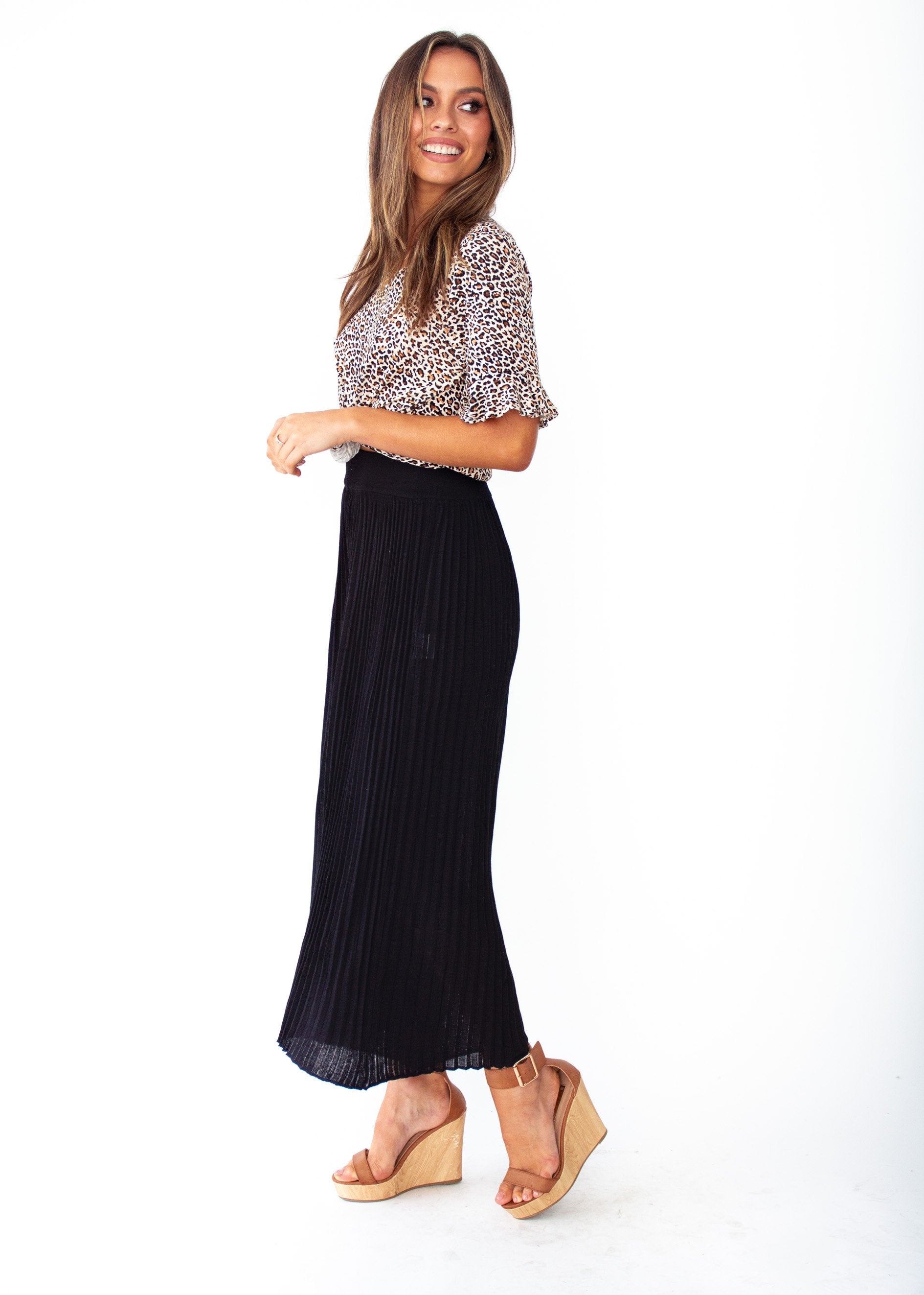 Wintercrest Knit Culottes - Black