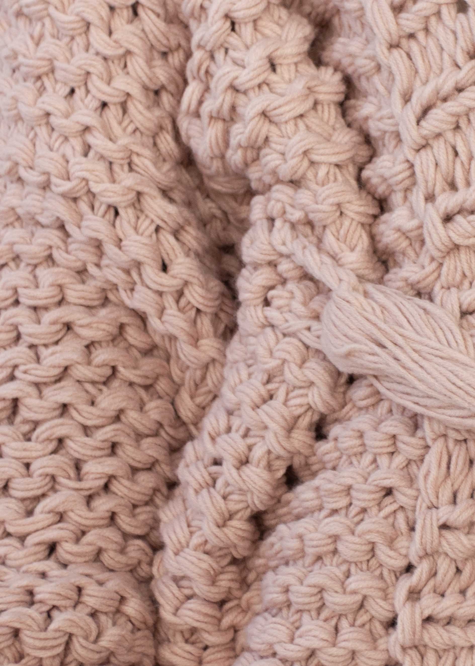 Riley Chunky Knit Cardi - Blush