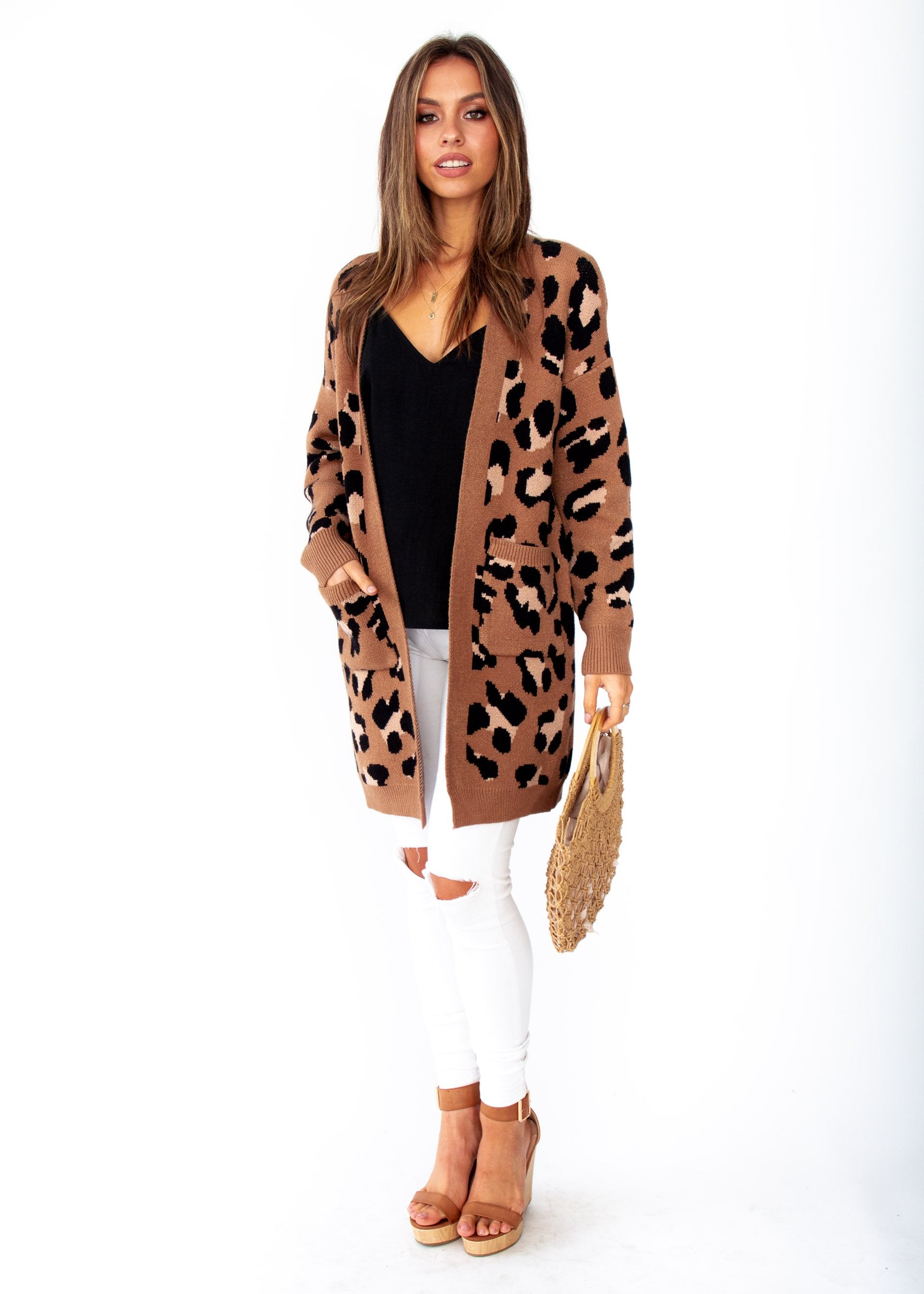 Better Than Ever Cardigan - Mocha Leopard Print