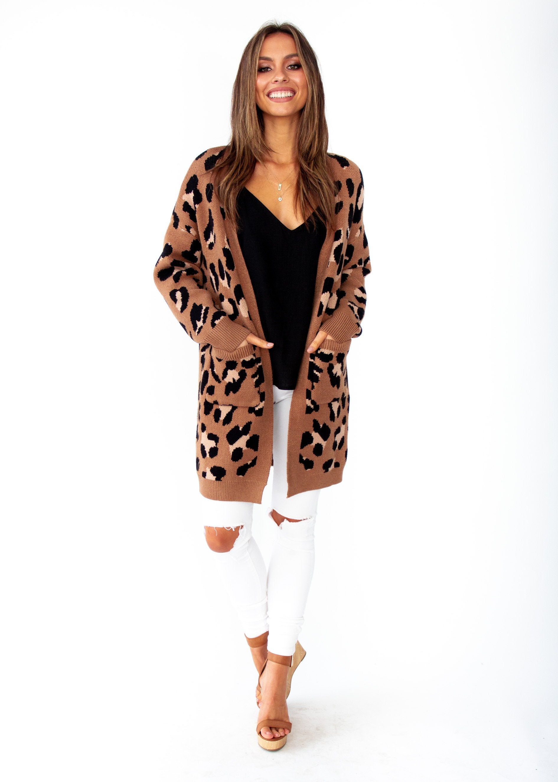 Better Than Ever Cardigan - Mocha Leopard
