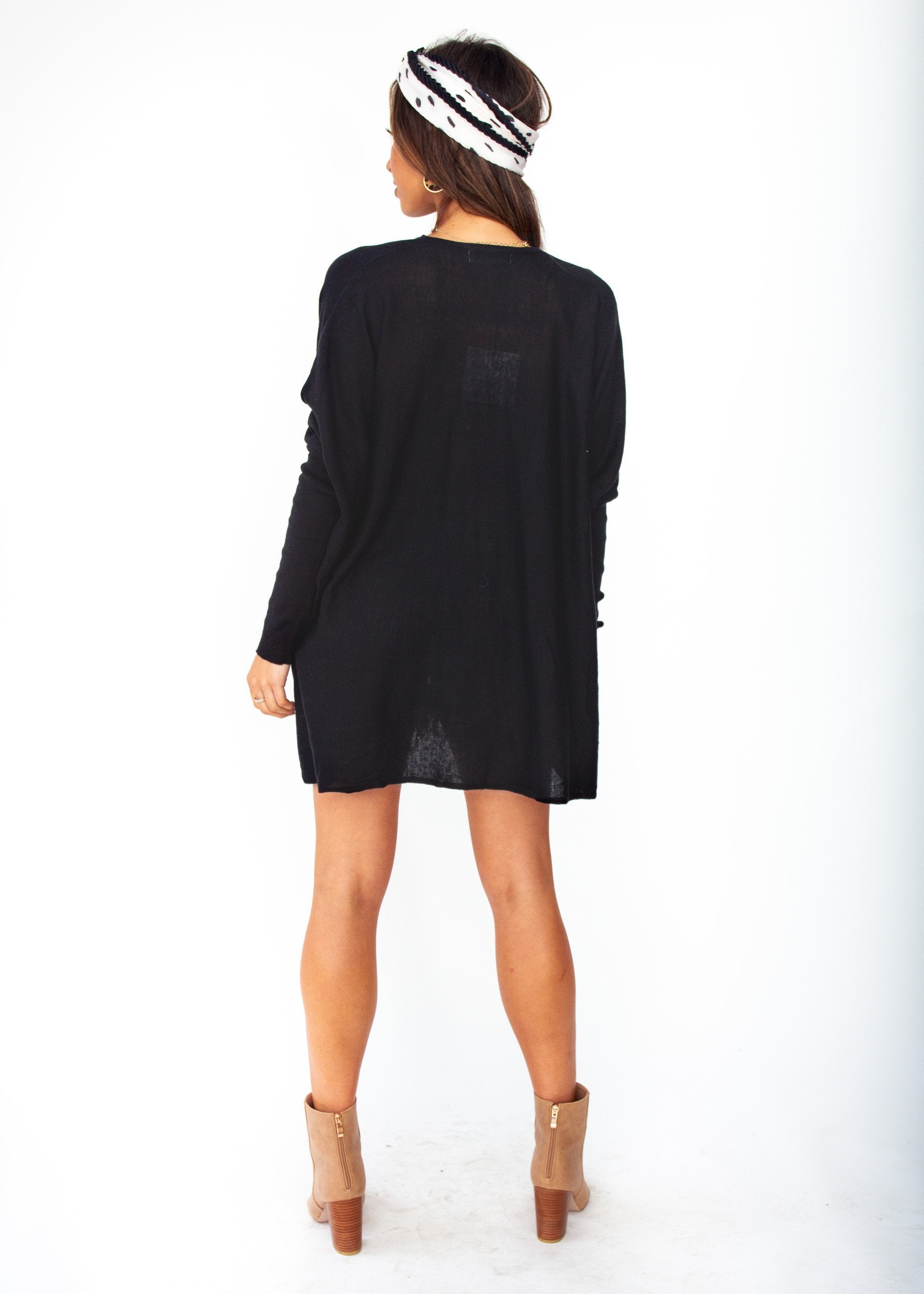 Daytona Twist Knit Top - Black