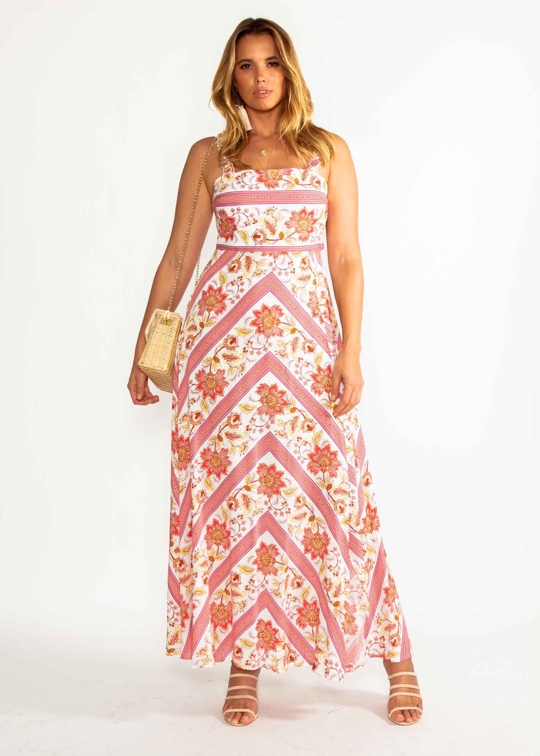 Ultra Violet Maxi Dress - Persian Floral