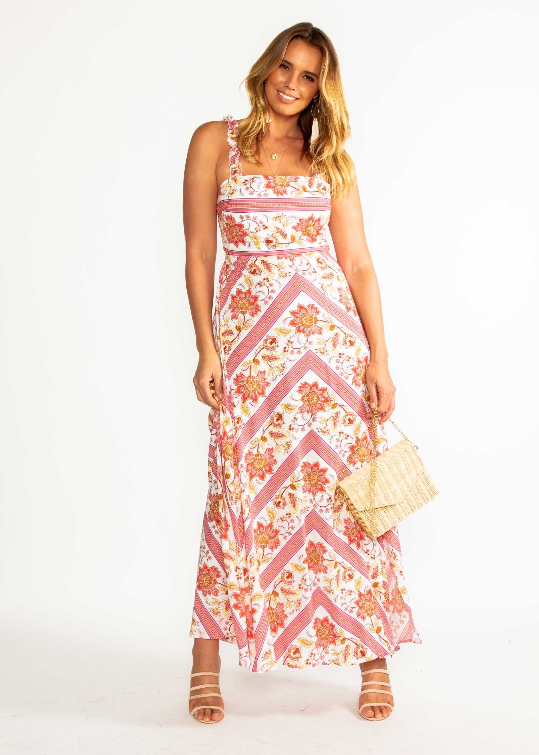 Ultra Violet Maxi Dress - Persian Floral