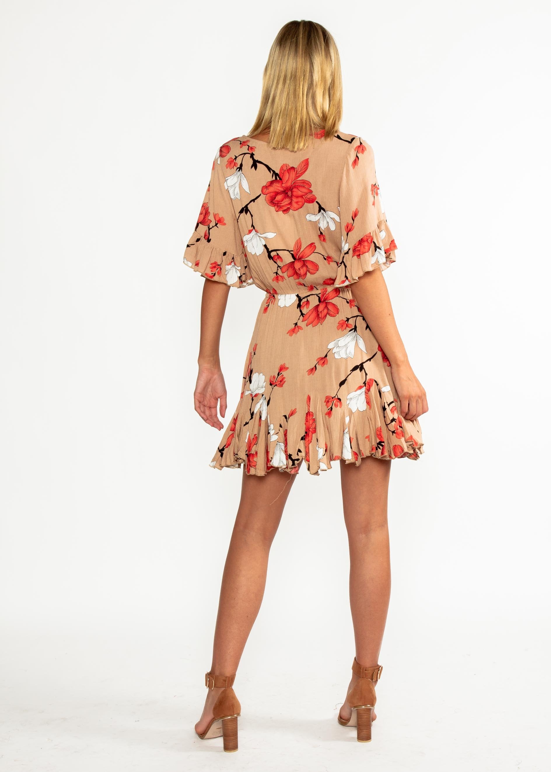 Introducing Me Dress - Mocha Floral