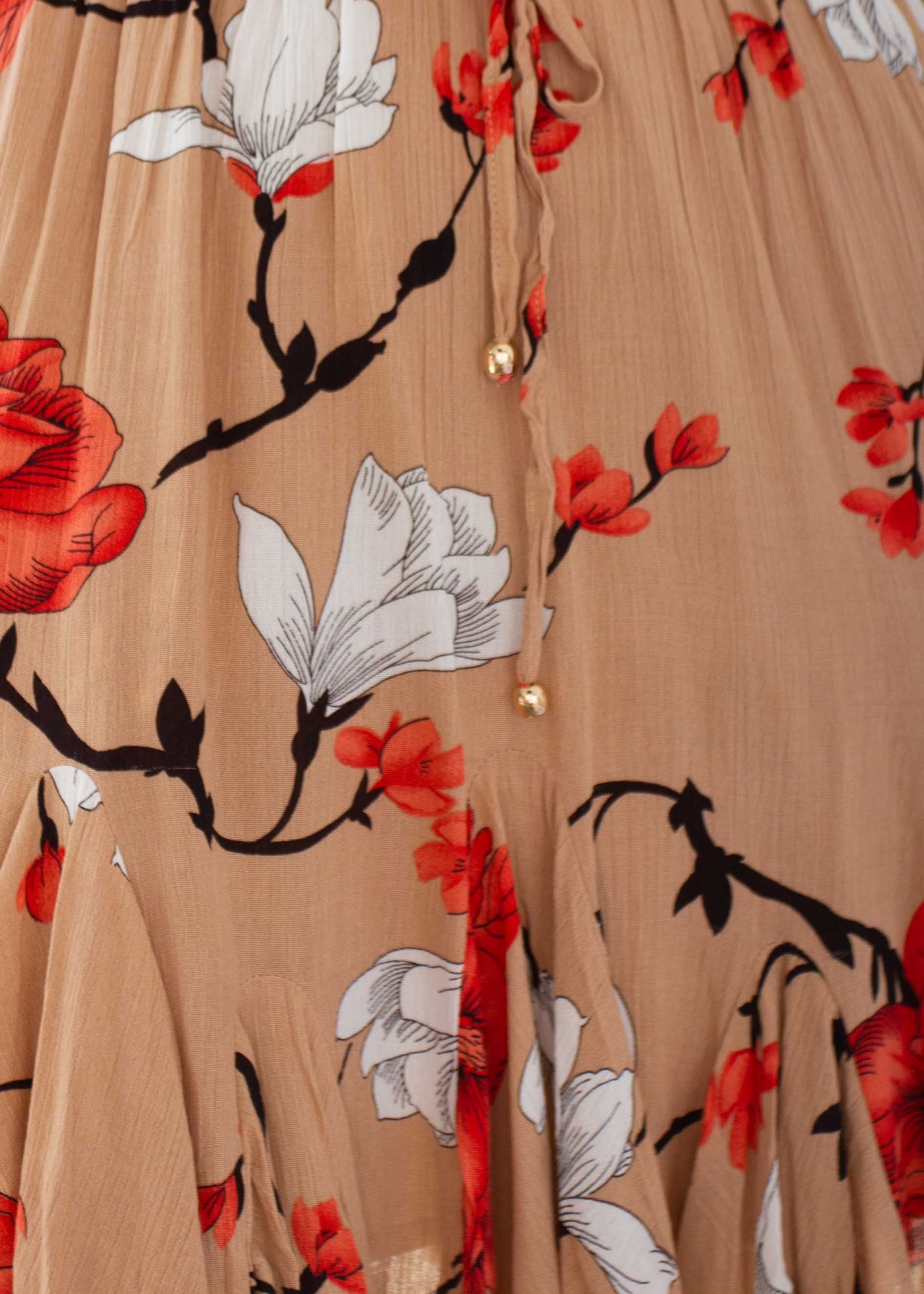 Introducing Me Dress - Mocha Floral