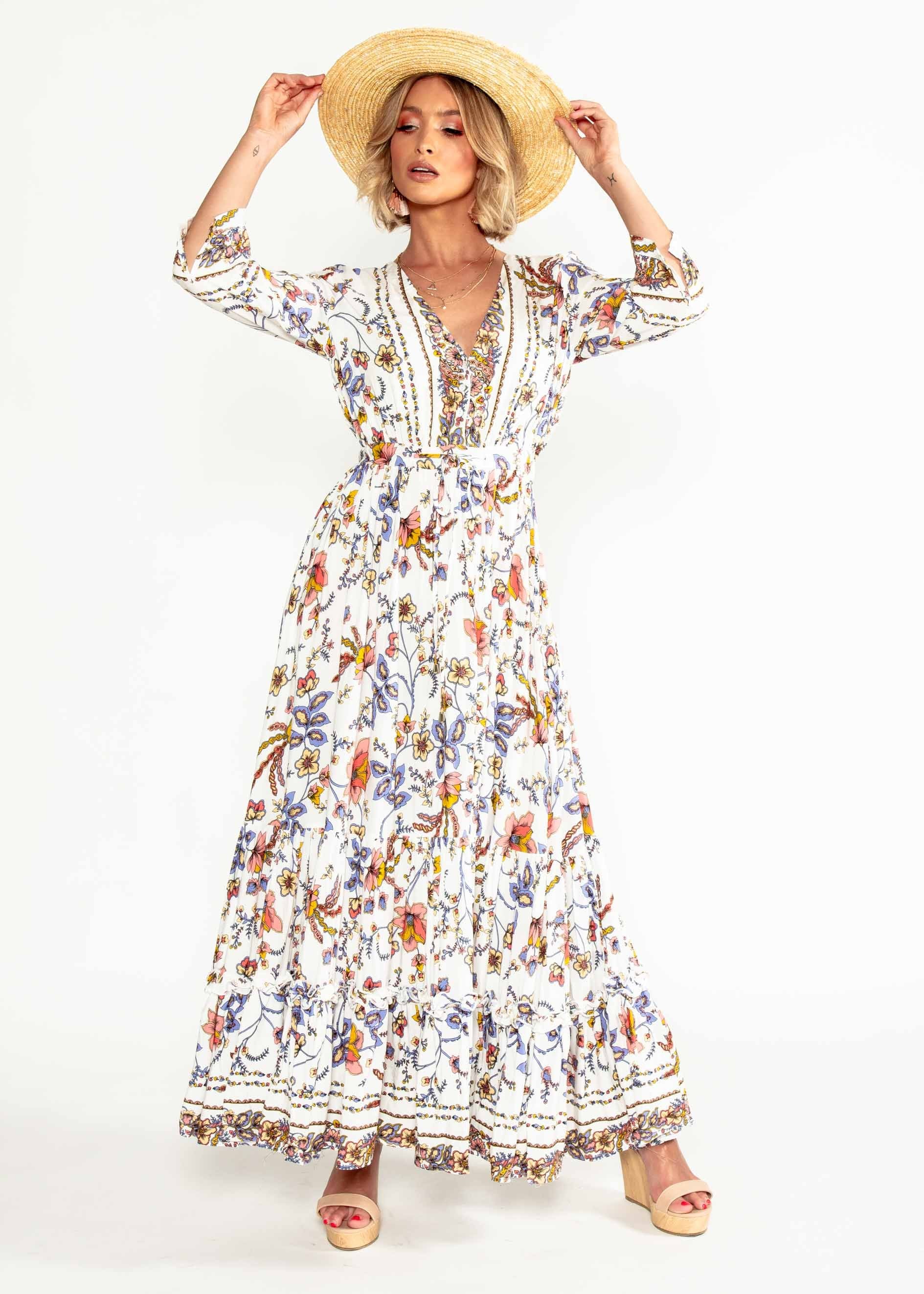 Sassy Maxi Dress - Floral Harvest