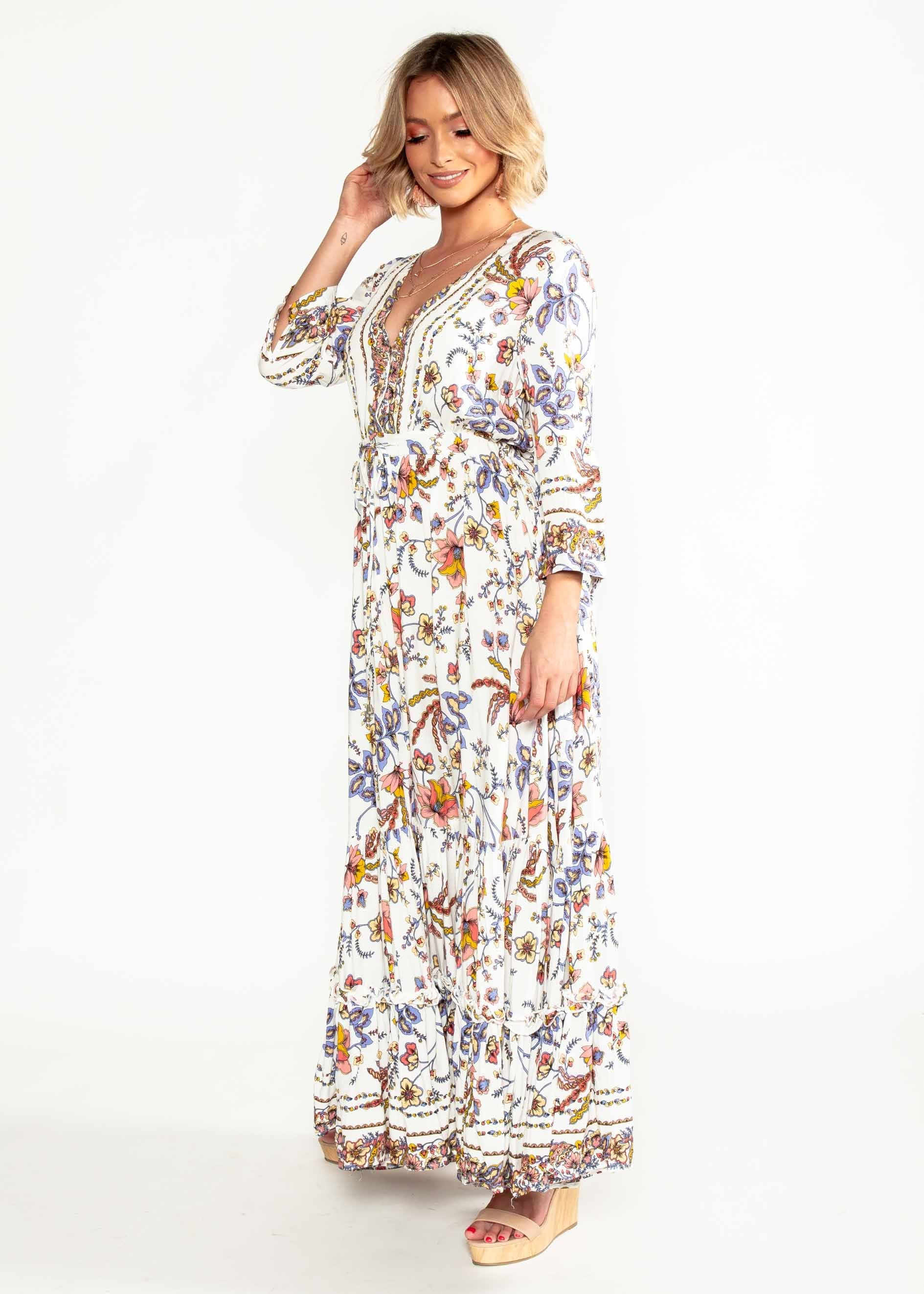 Sassy Maxi Dress - Floral Harvest