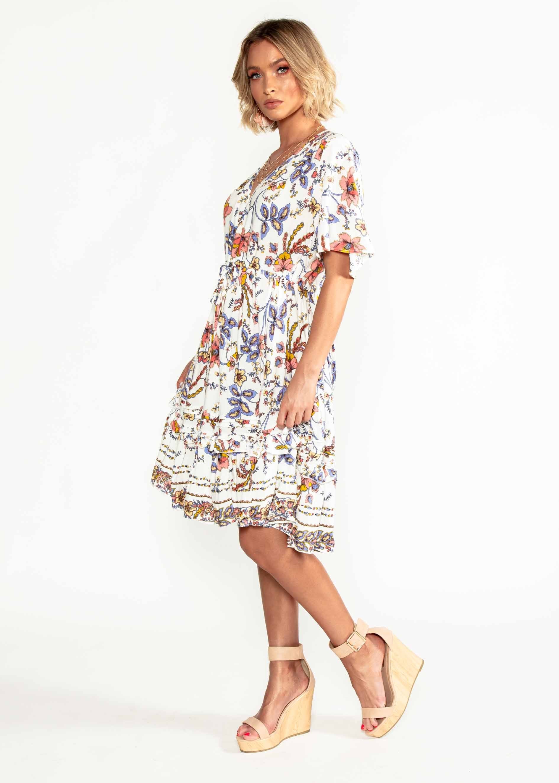 Starry Mini Dress - Floral Harvest