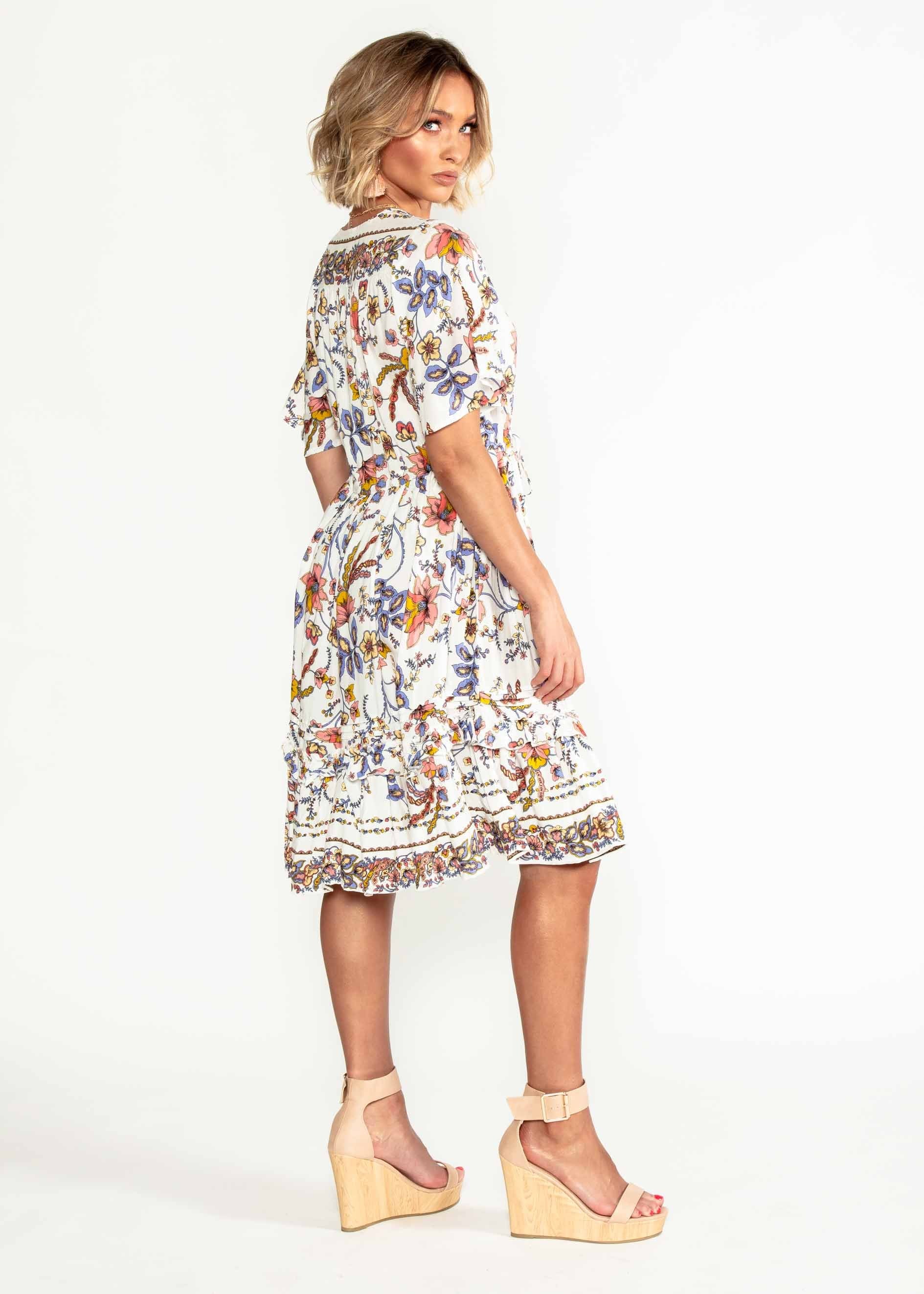 Starry Mini Dress - Floral Harvest
