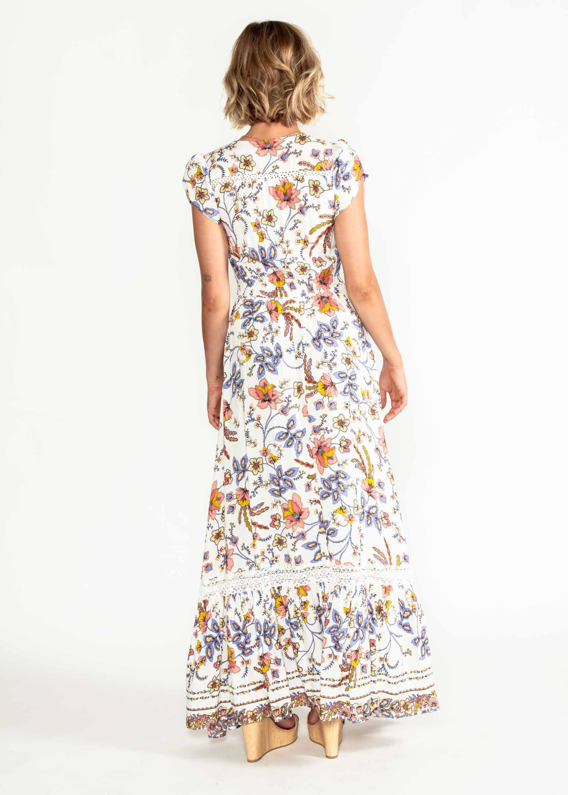 Carmen Maxi Dress - Floral Harvest