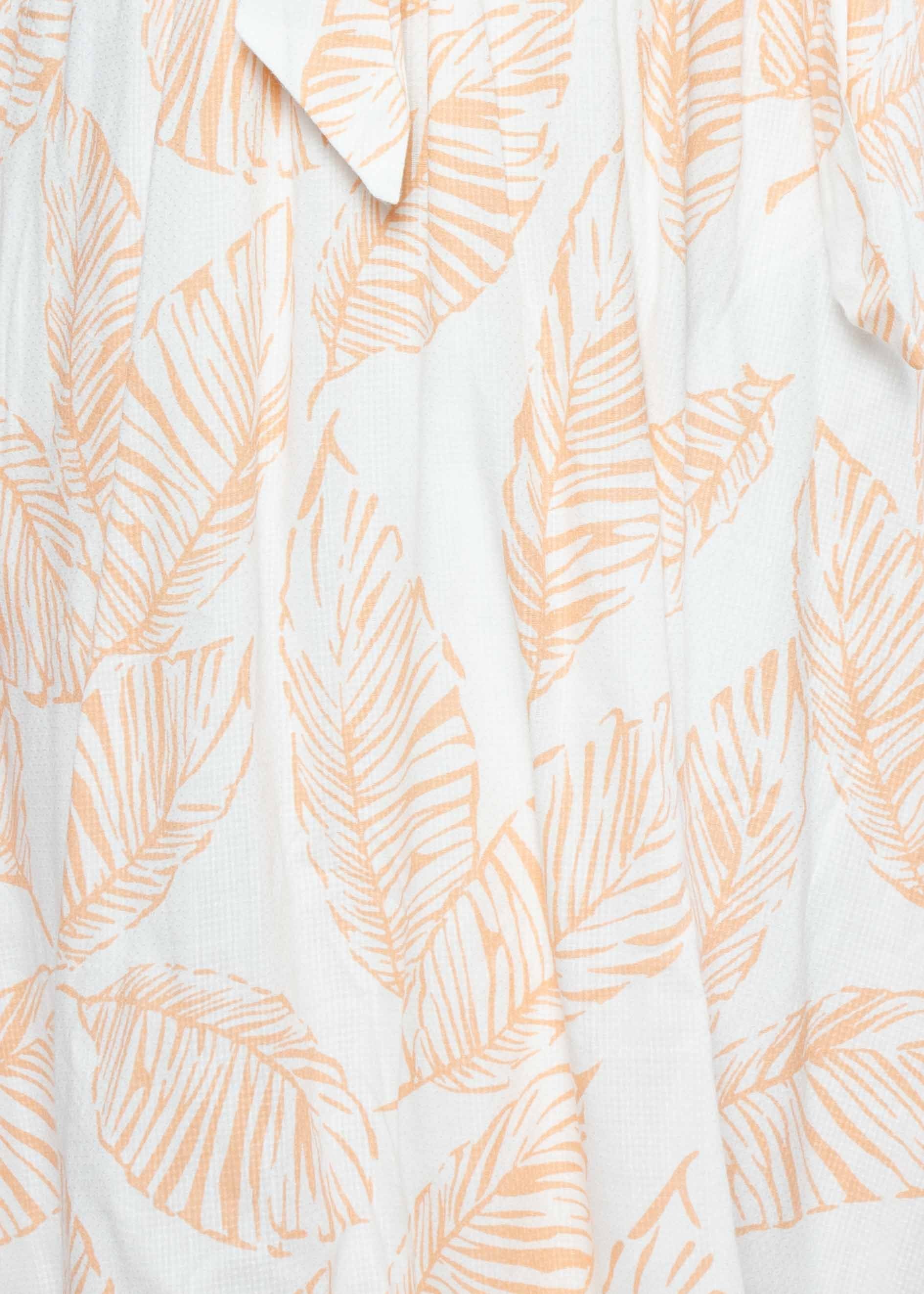 Great Escape Midi Dress w/ Tie - Peach Leaf