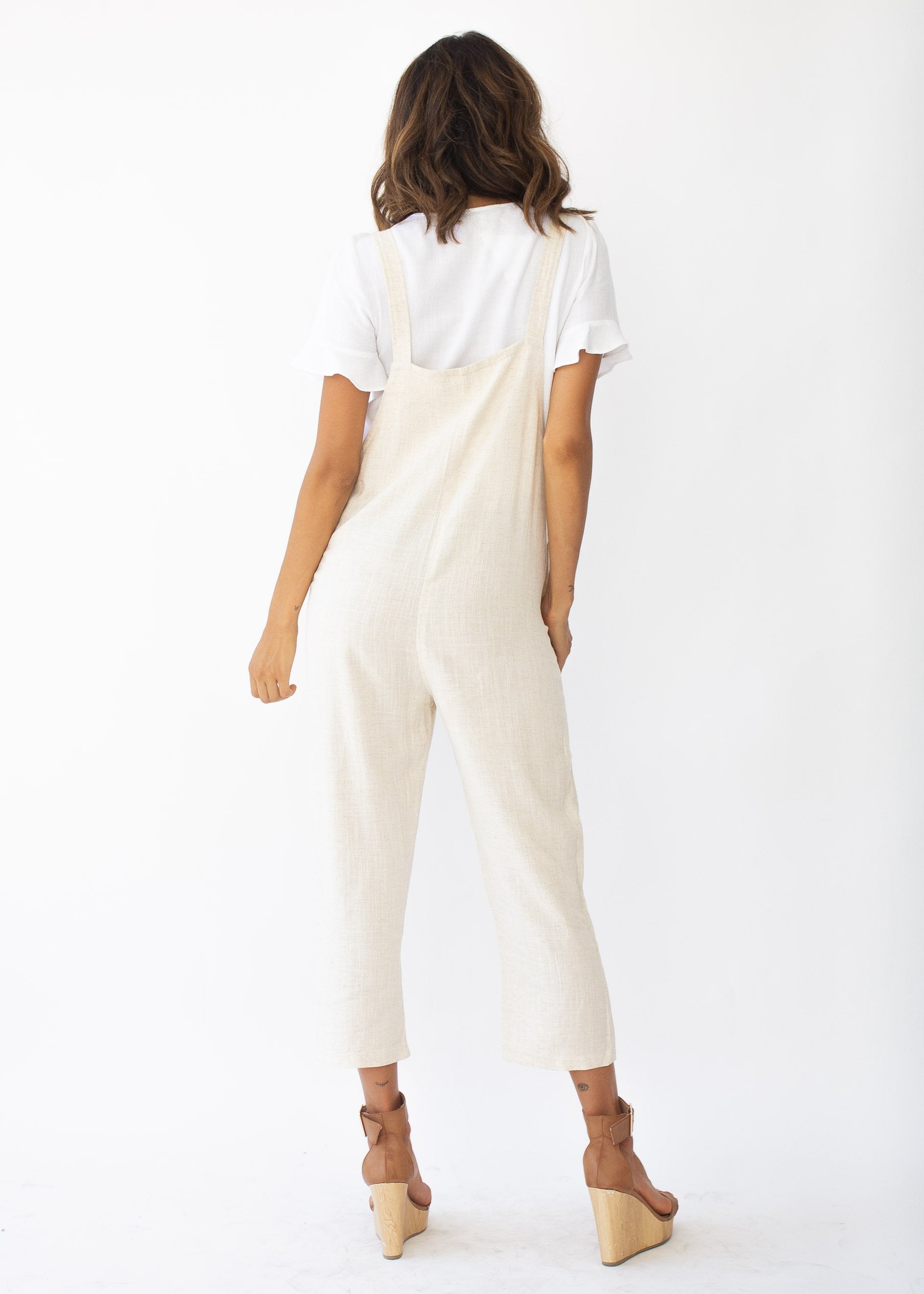 Spellbound Linen Pantsuit  - Natural