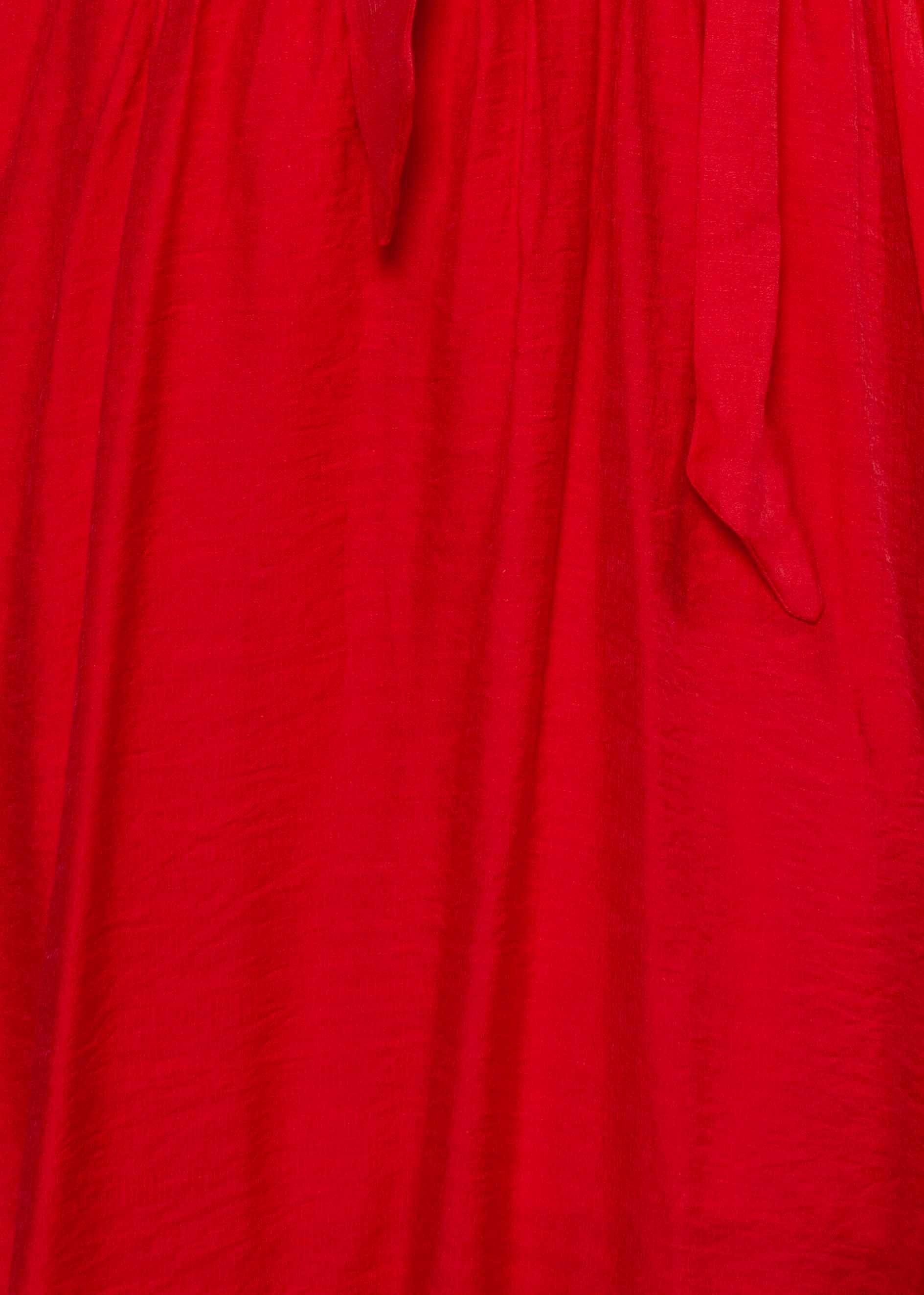 Great Escape Midi Dress w/ Tie - Red