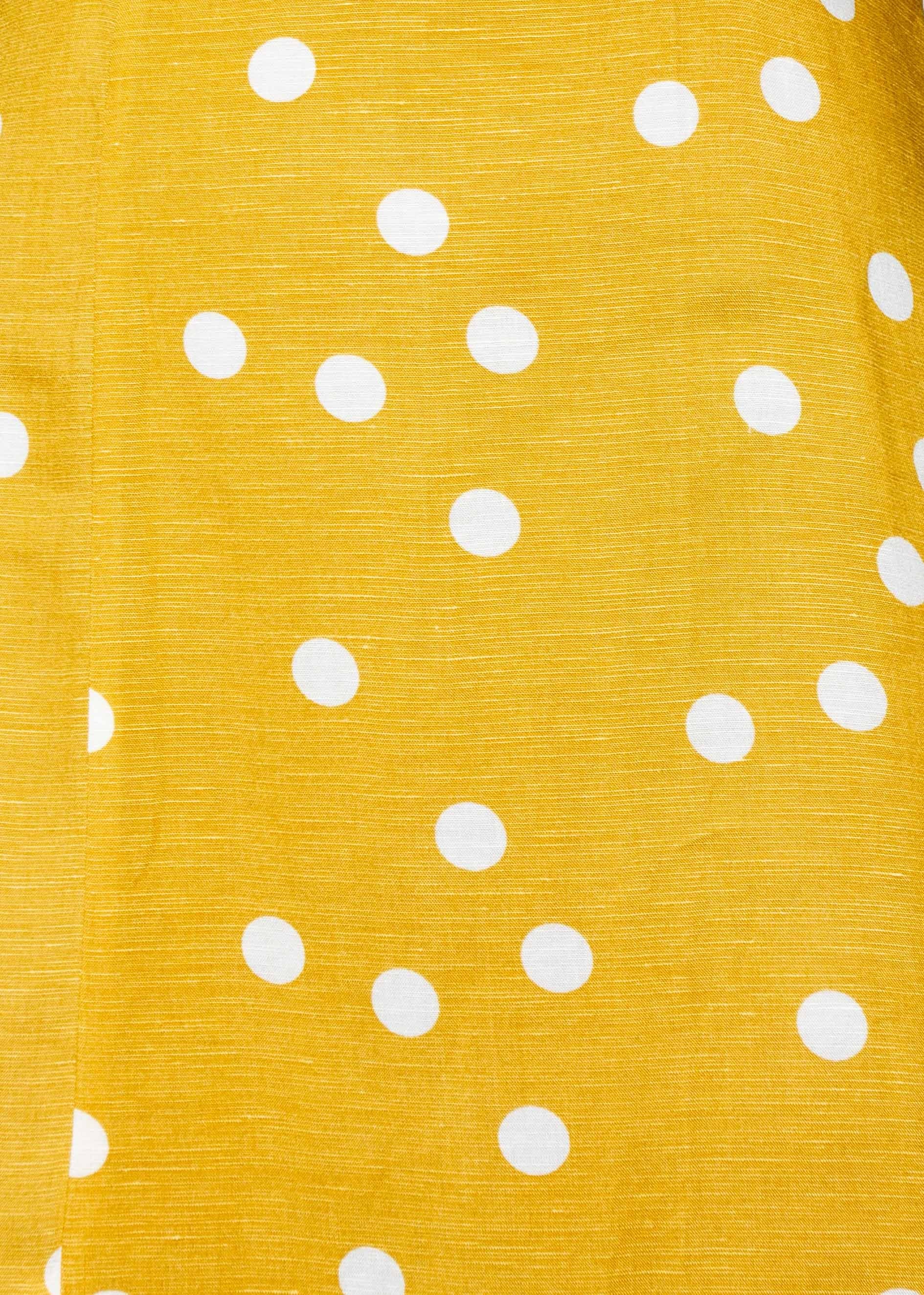Katia Midi Dress - Mustard Polka