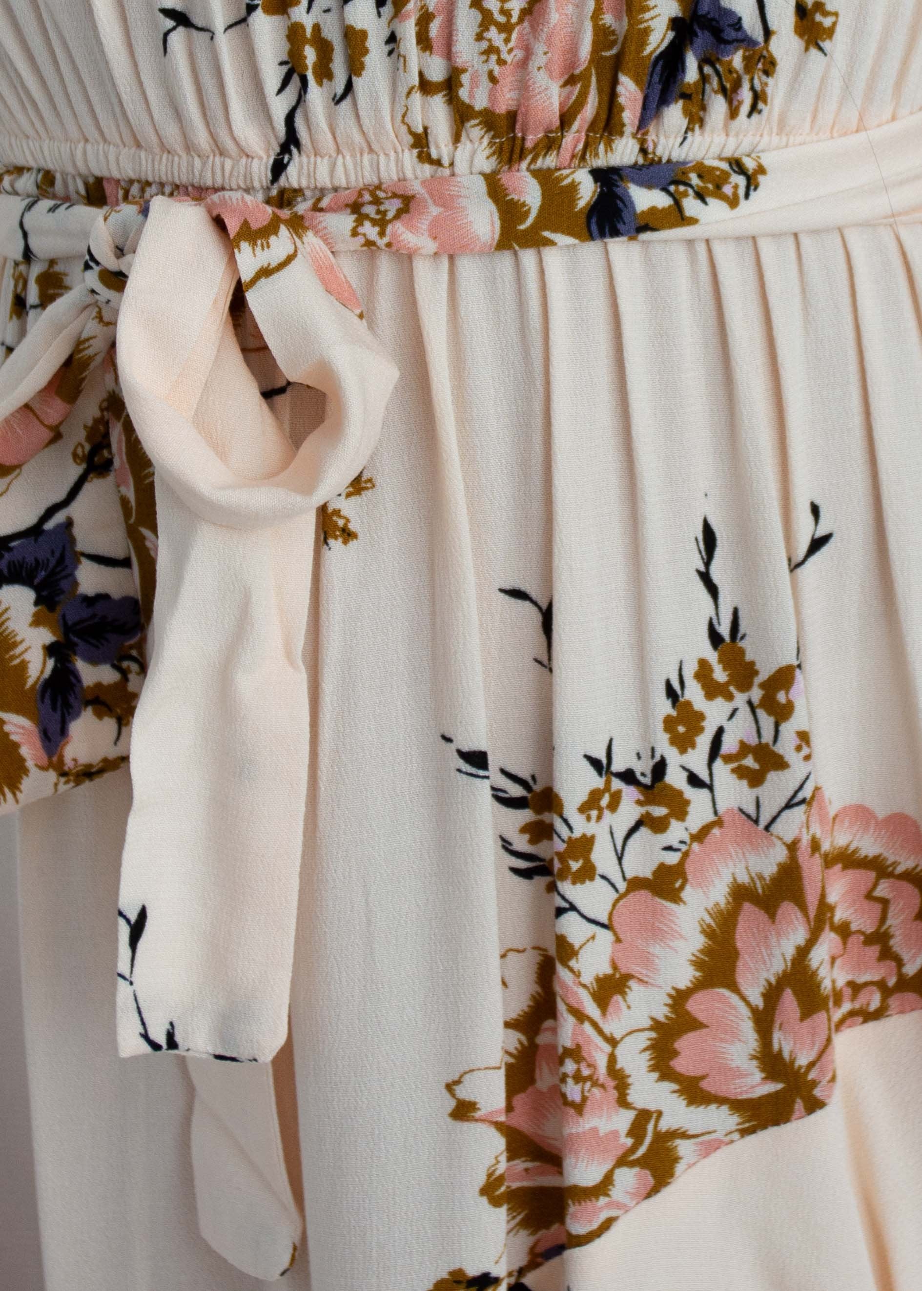 Sweet Lady Midi Dress w/ Tie - Posie