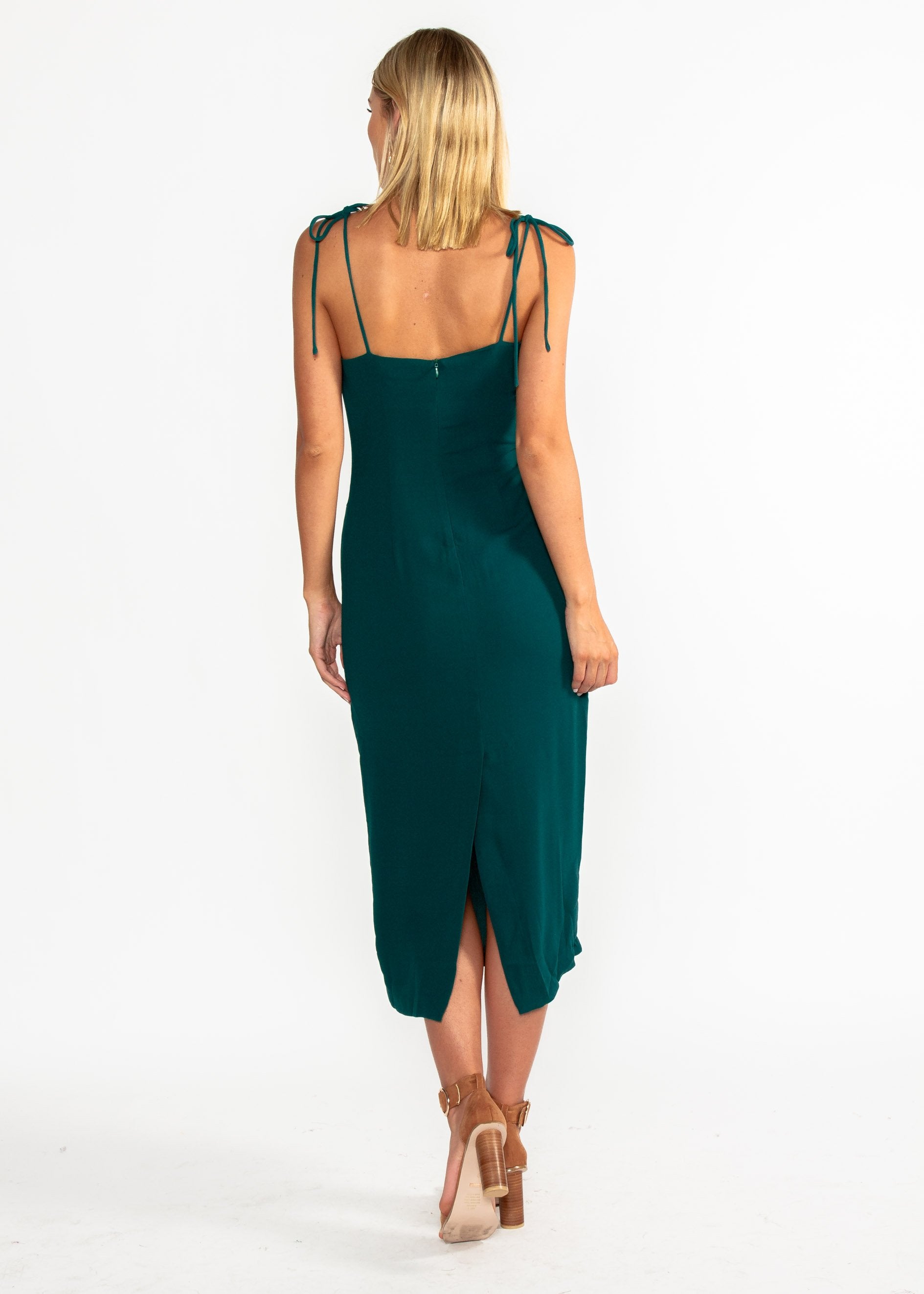 Best Mistake Midi Dress - Emerald