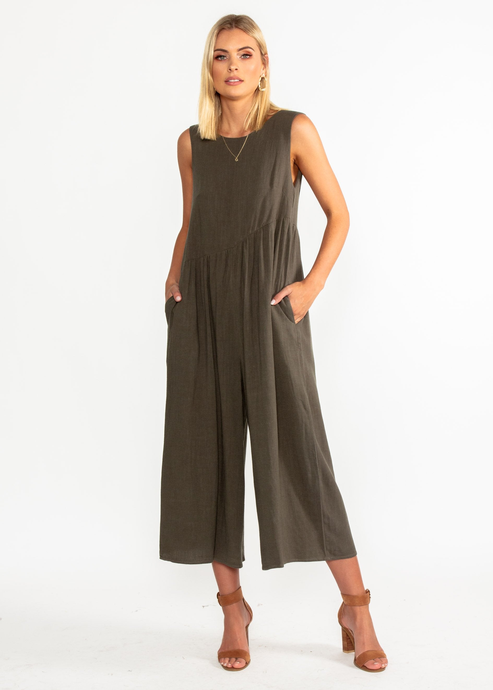 Free Living Pantsuit - Khaki