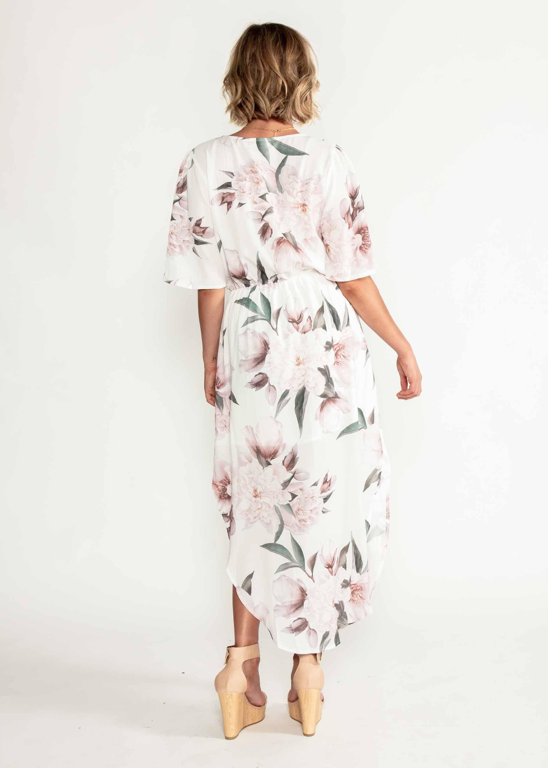 Good Intentions Maxi Dress - White Floral