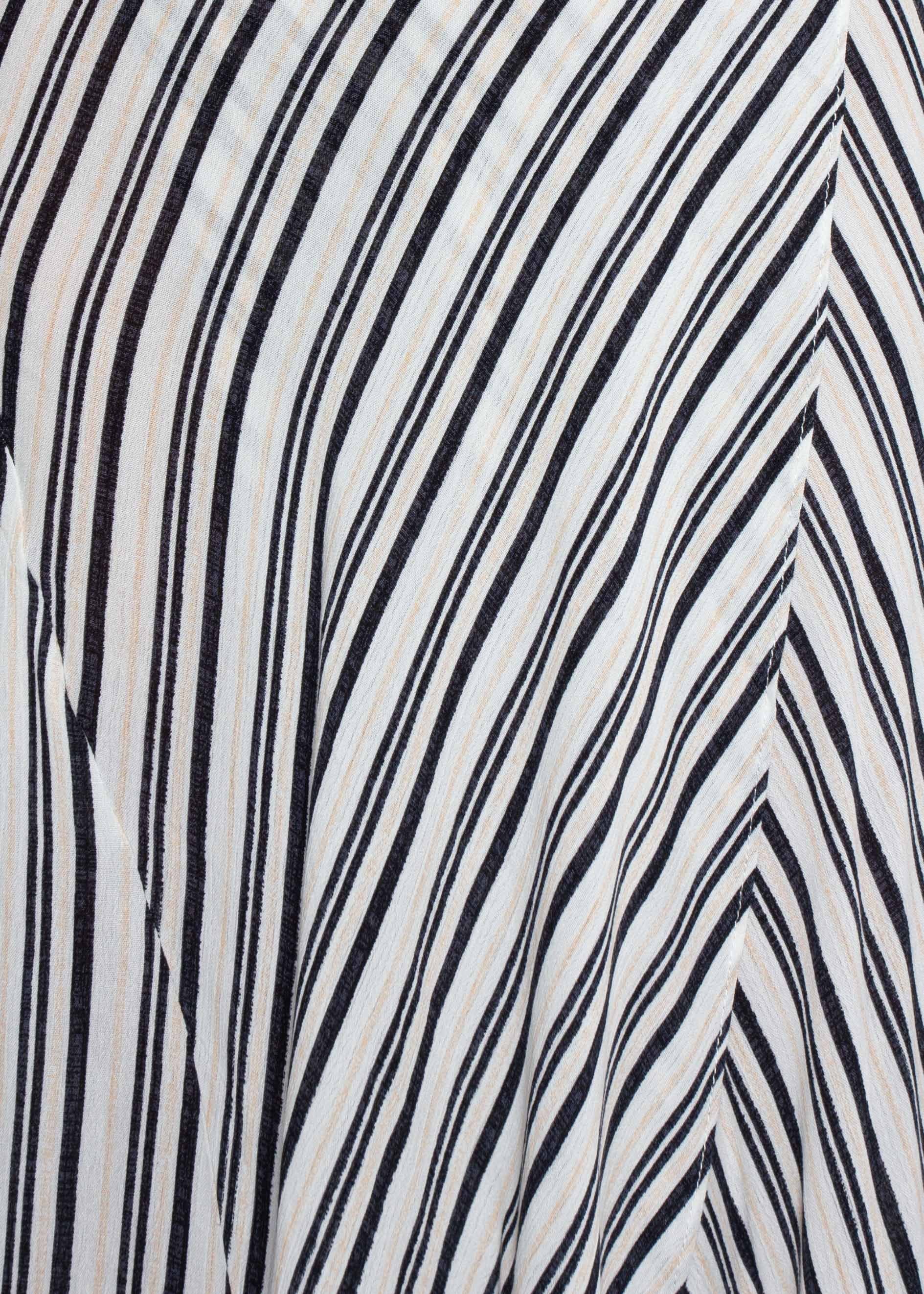 Low Tides Off Shoulder Maxi Wrap Dress - Navy Stripe