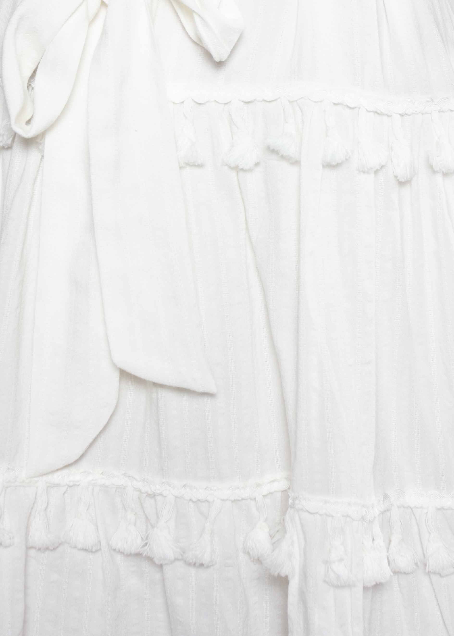 Effie Swing Dress w/ Tie - Off-White