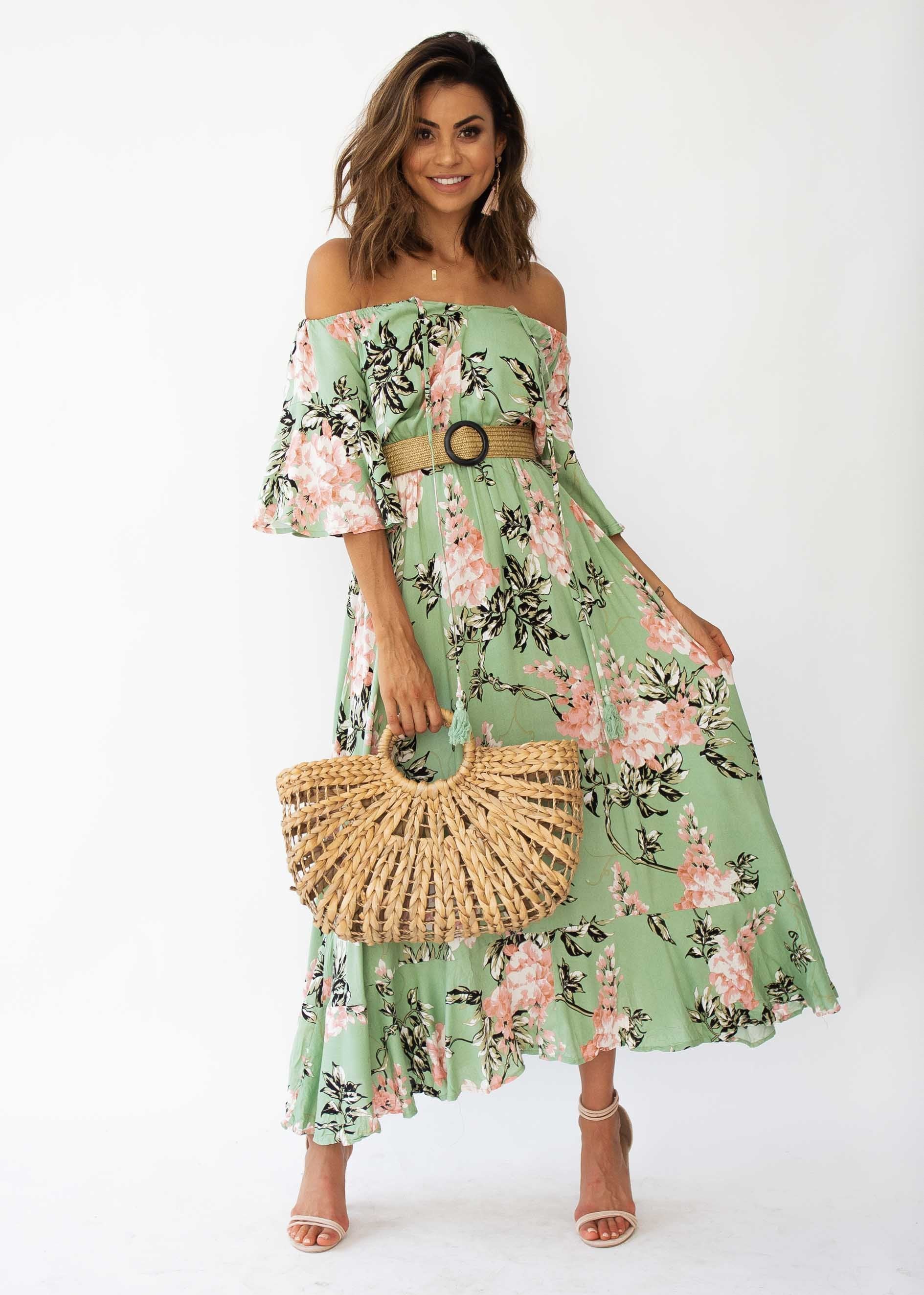 Milla Maxi Dress - Sage Floral