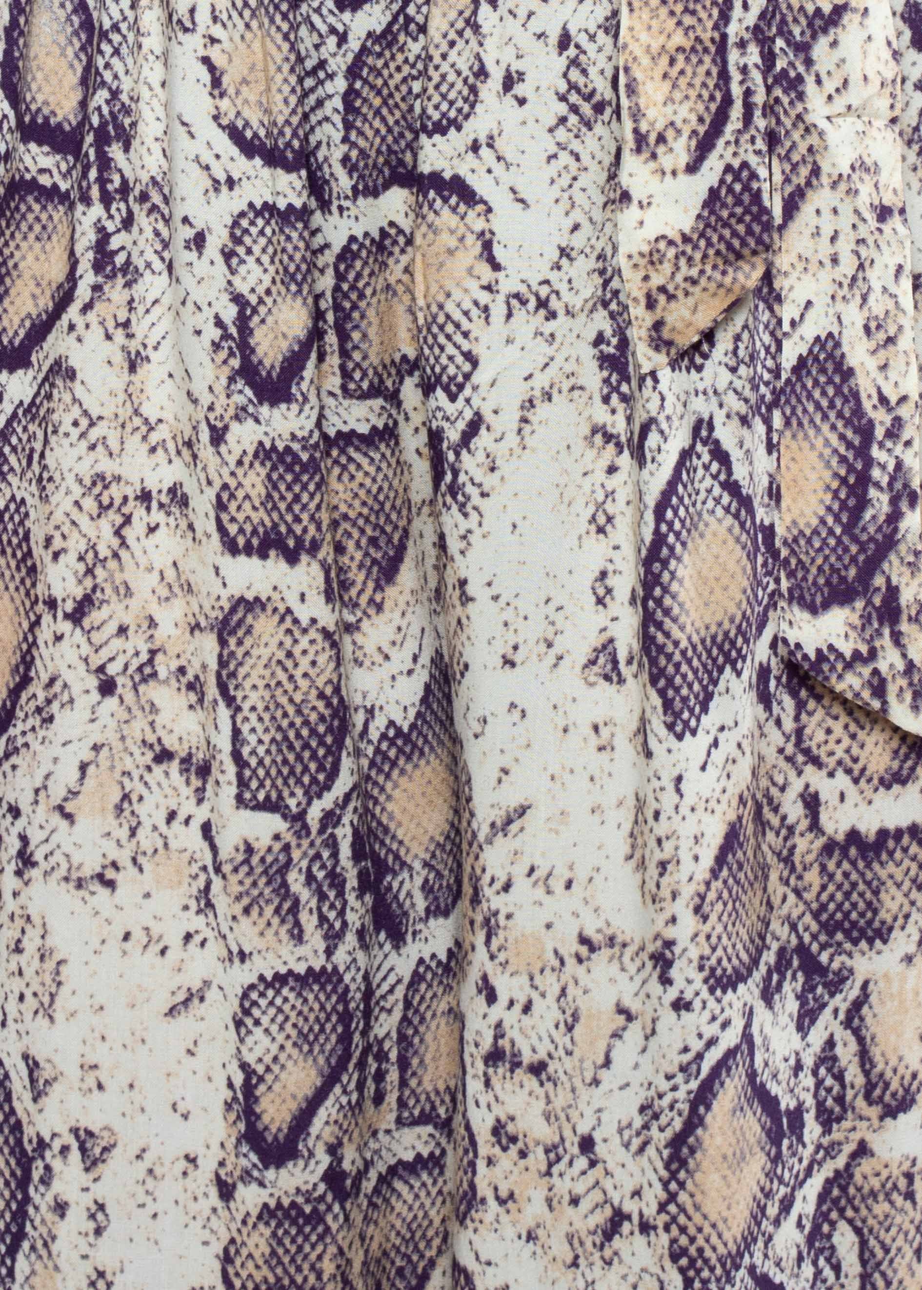 Trinity Strapless Pantsuit w/ Tie - Snake