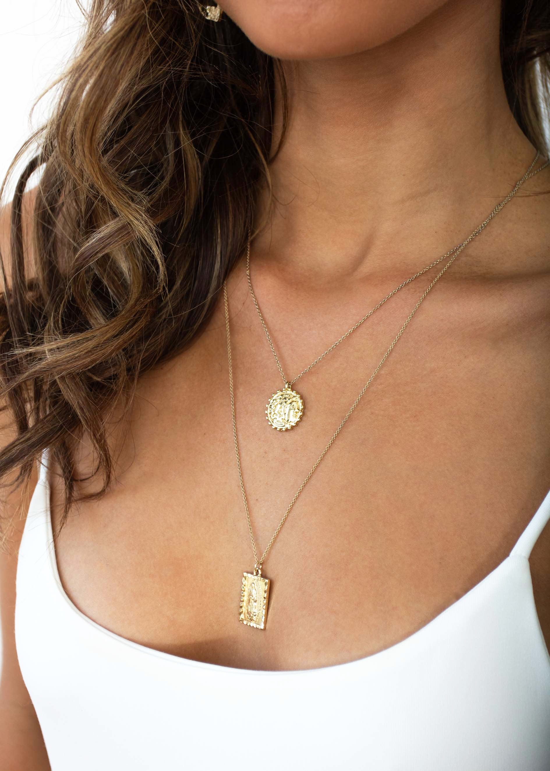 Mala Maria Necklace - Gold