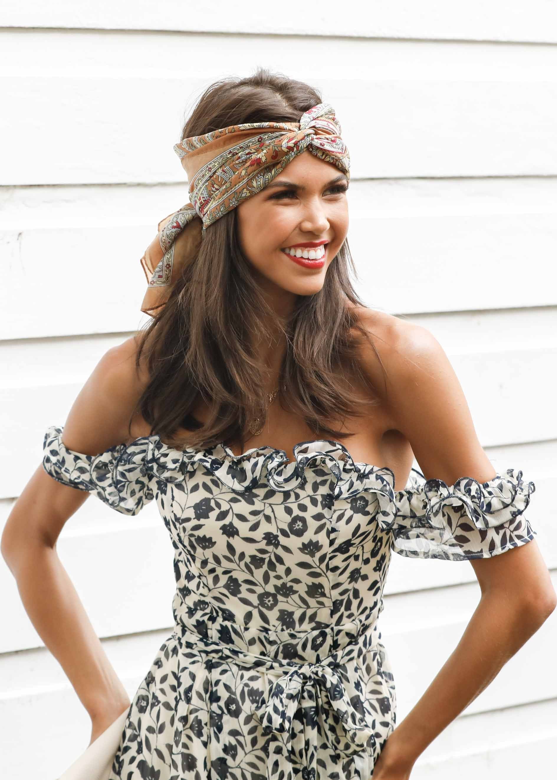 Siren Off Shoulder Pantsuit - Navy Floral