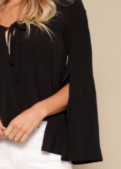 A New Day Blouse - Black