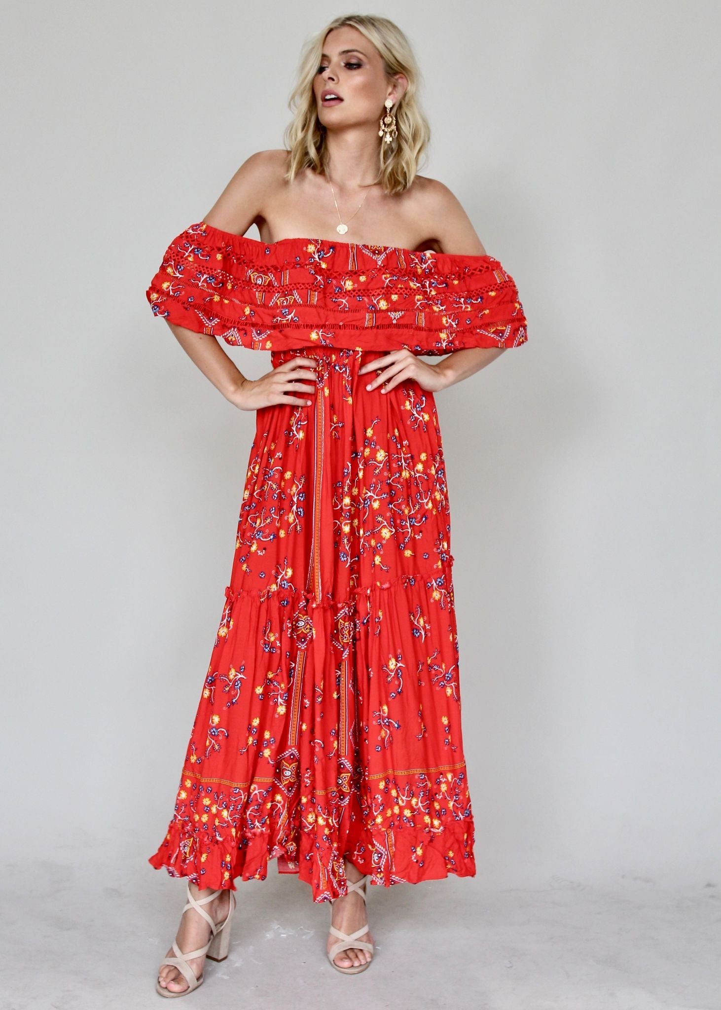 Karlie Off Shoulder Maxi - Sebastian