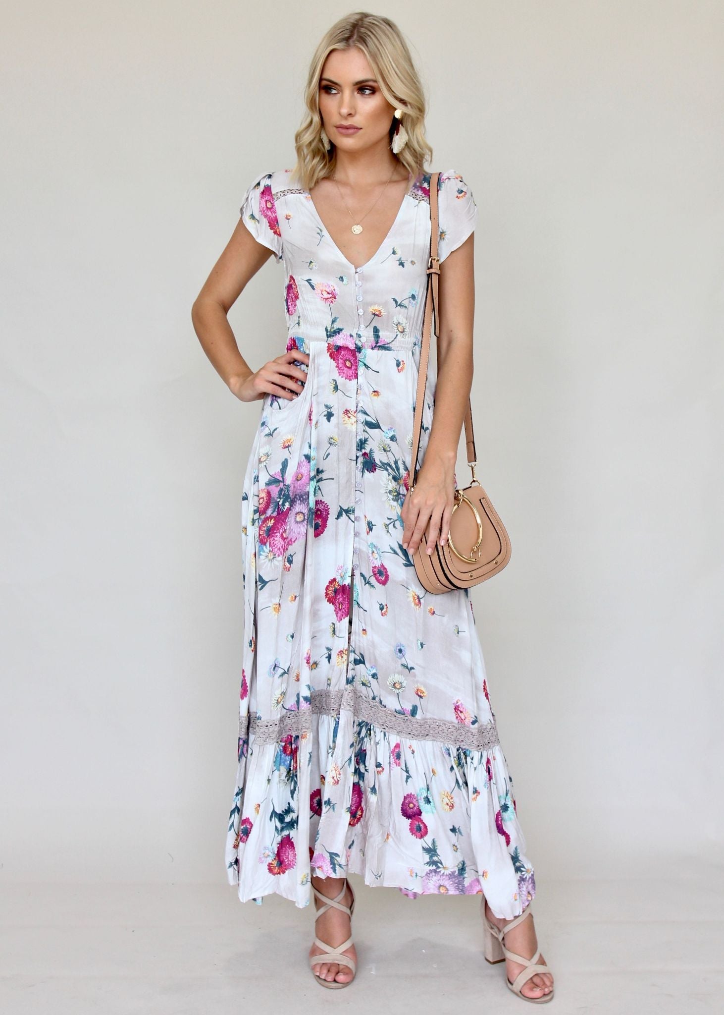 Carmen Maxi Dress - Parisian Escape