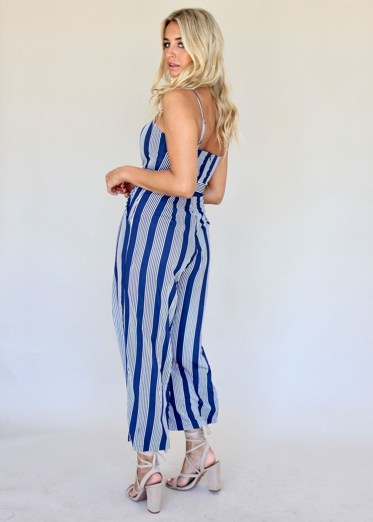 Free Spirits Pantsuit - Navy Stripe