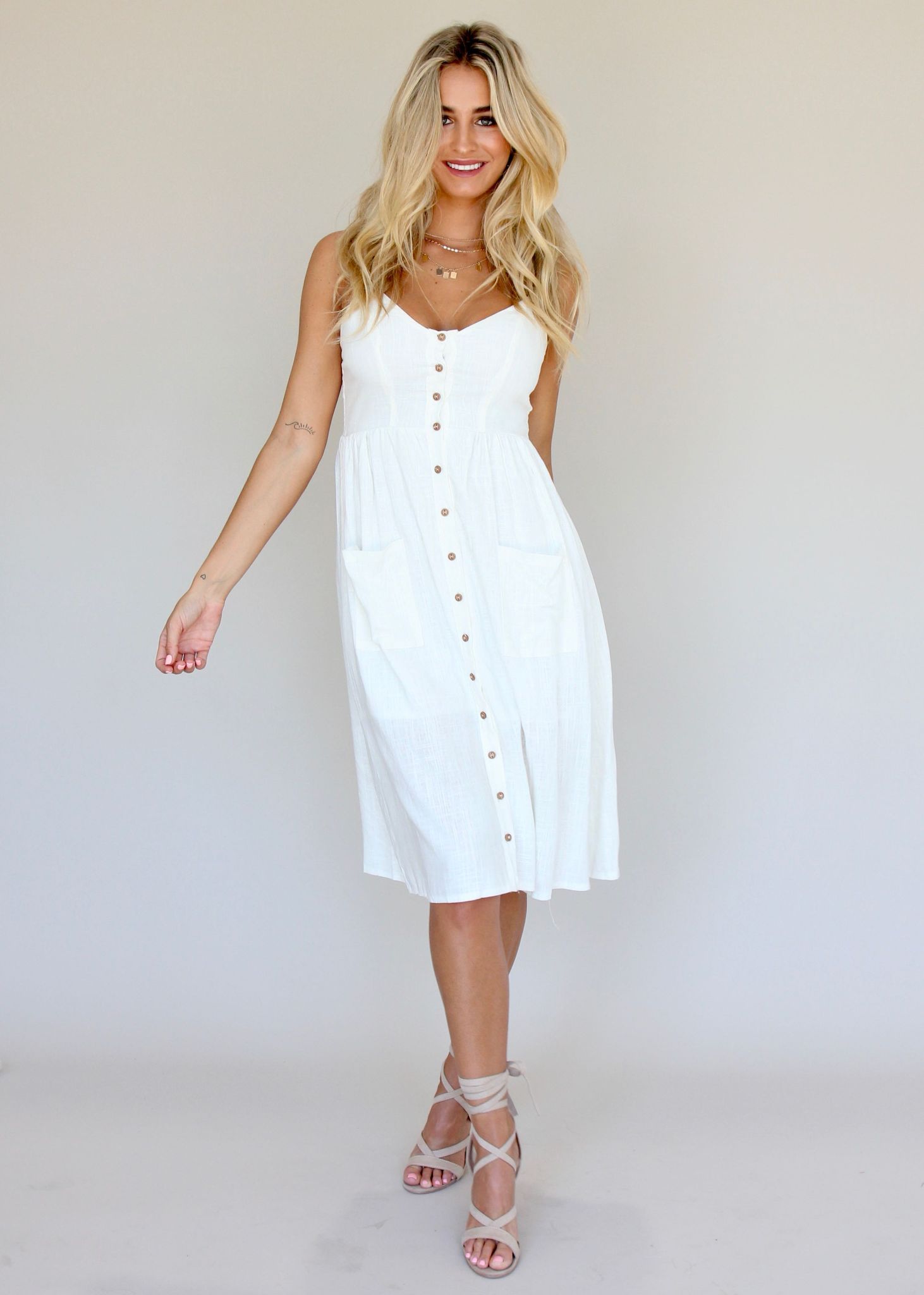 Amari Swing Dress - Ivory