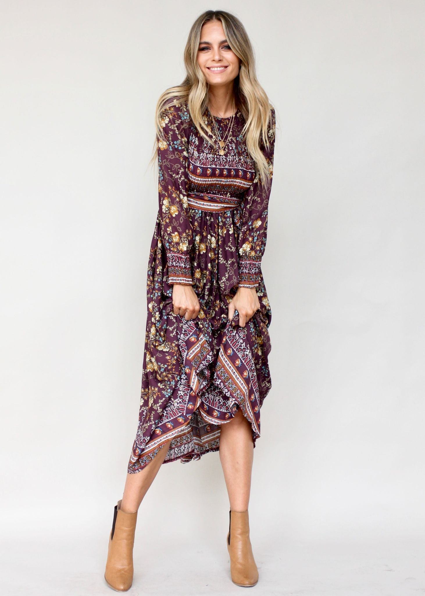 Bella Maxi Dress w/ Tie - Essie