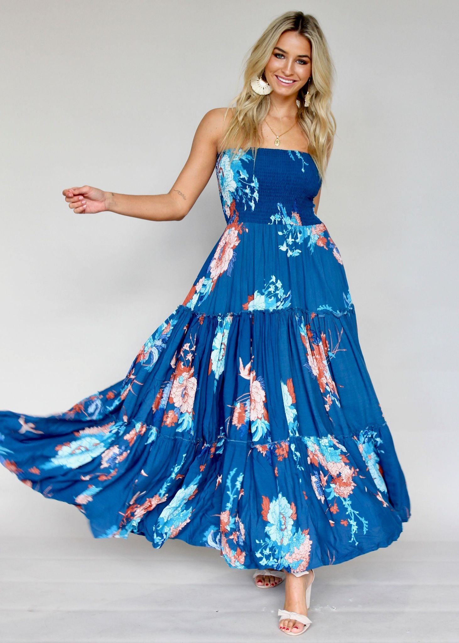 Salsa Strapless Maxi Dress - Carnival