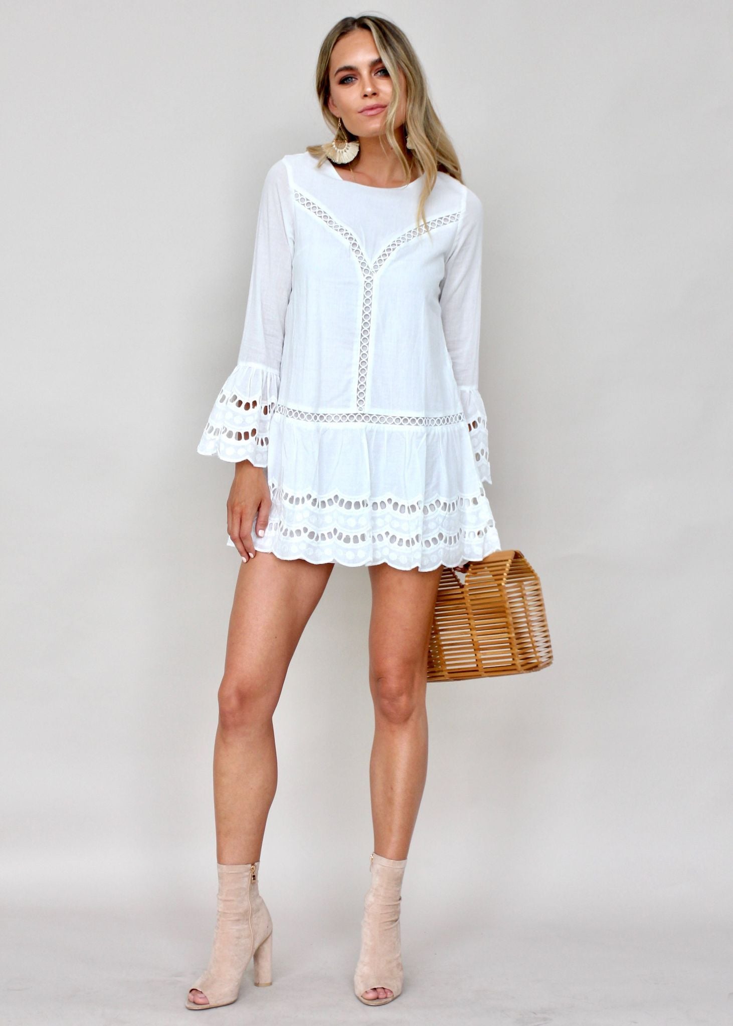 Hold On Tight Dress - White